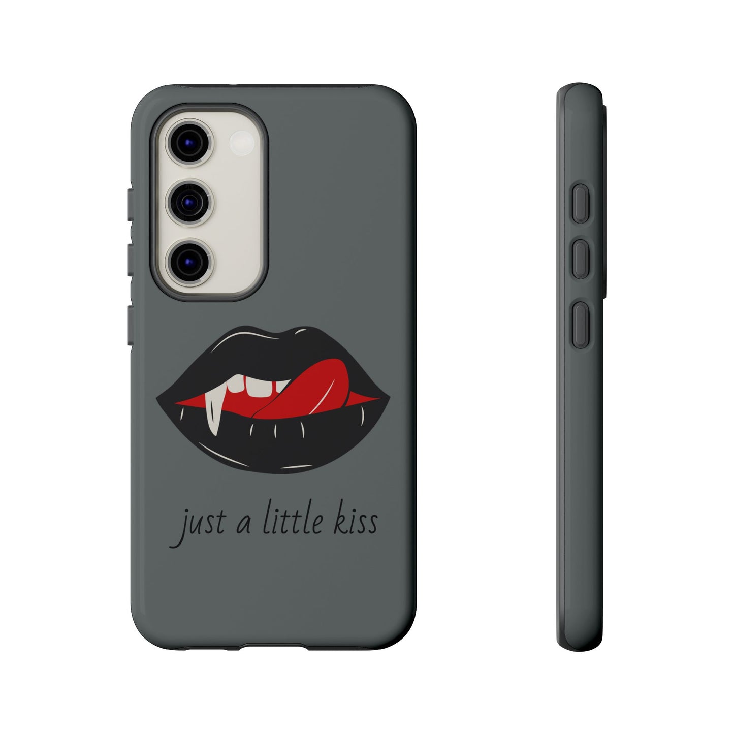 Vampire Lip Phone Case, Edgy Tech Accessories, Halloween Gifts, Goth Aesthetic, Quirky Cell Phone Cover