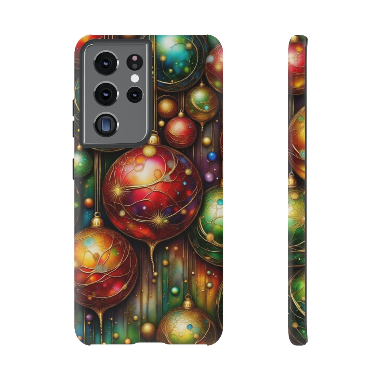 Colorful Holiday Phone Case, Festive Smartphone Cover, Christmas Gift, Artistic Phone Protector, Unique Holiday Accessory