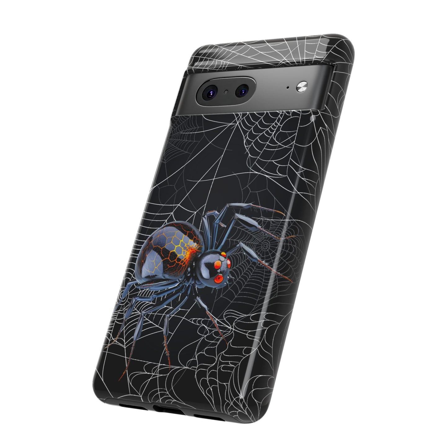 Spider Web Phone Case - Tough Cases for Halloween, Spooky Decor, Gift for Teens, Gothic Style, Unique Customizable Covers