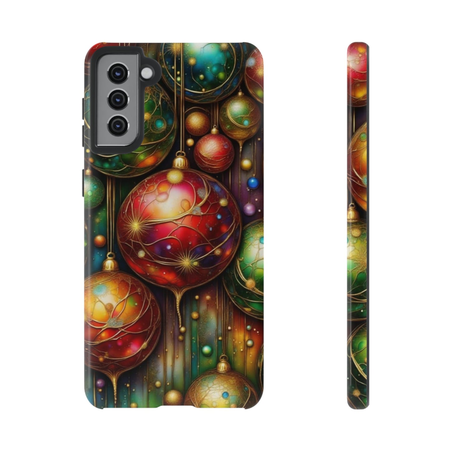 Colorful Holiday Phone Case, Festive Smartphone Cover, Christmas Gift, Artistic Phone Protector, Unique Holiday Accessory