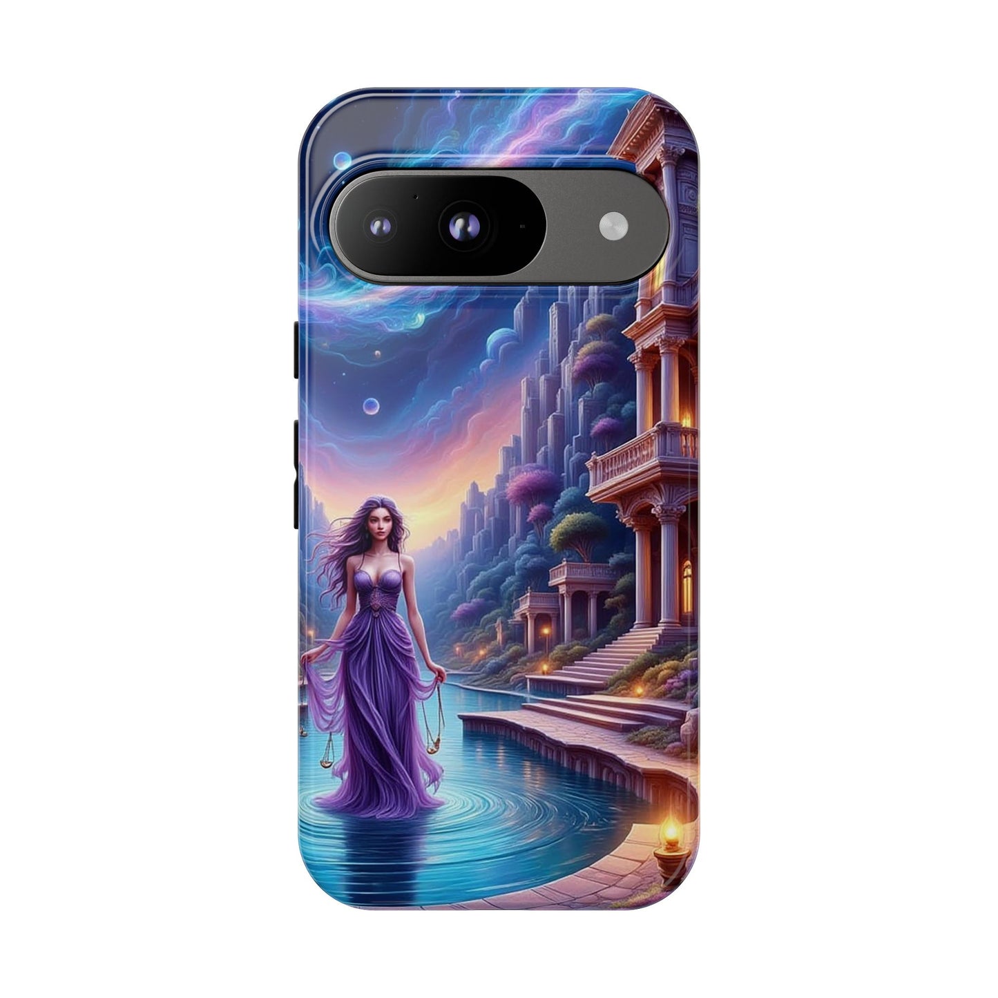 Celestial Fantasy Phone Case, Tough Case for Dreamers, Galaxy Design, Gift for Her, Magical Phone Accessory