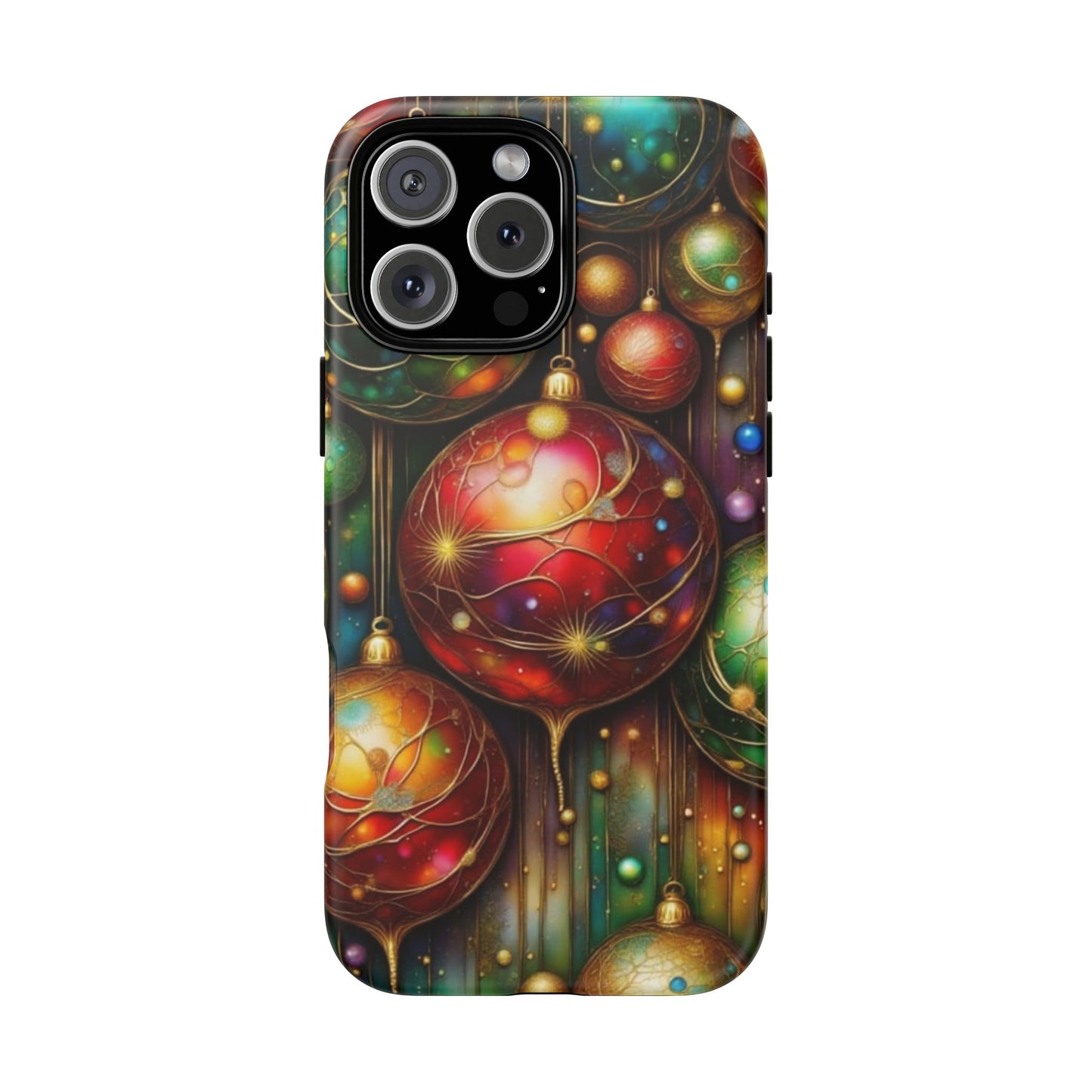 Colorful Holiday Phone Case, Festive Smartphone Cover, Christmas Gift, Artistic Phone Protector, Unique Holiday Accessory