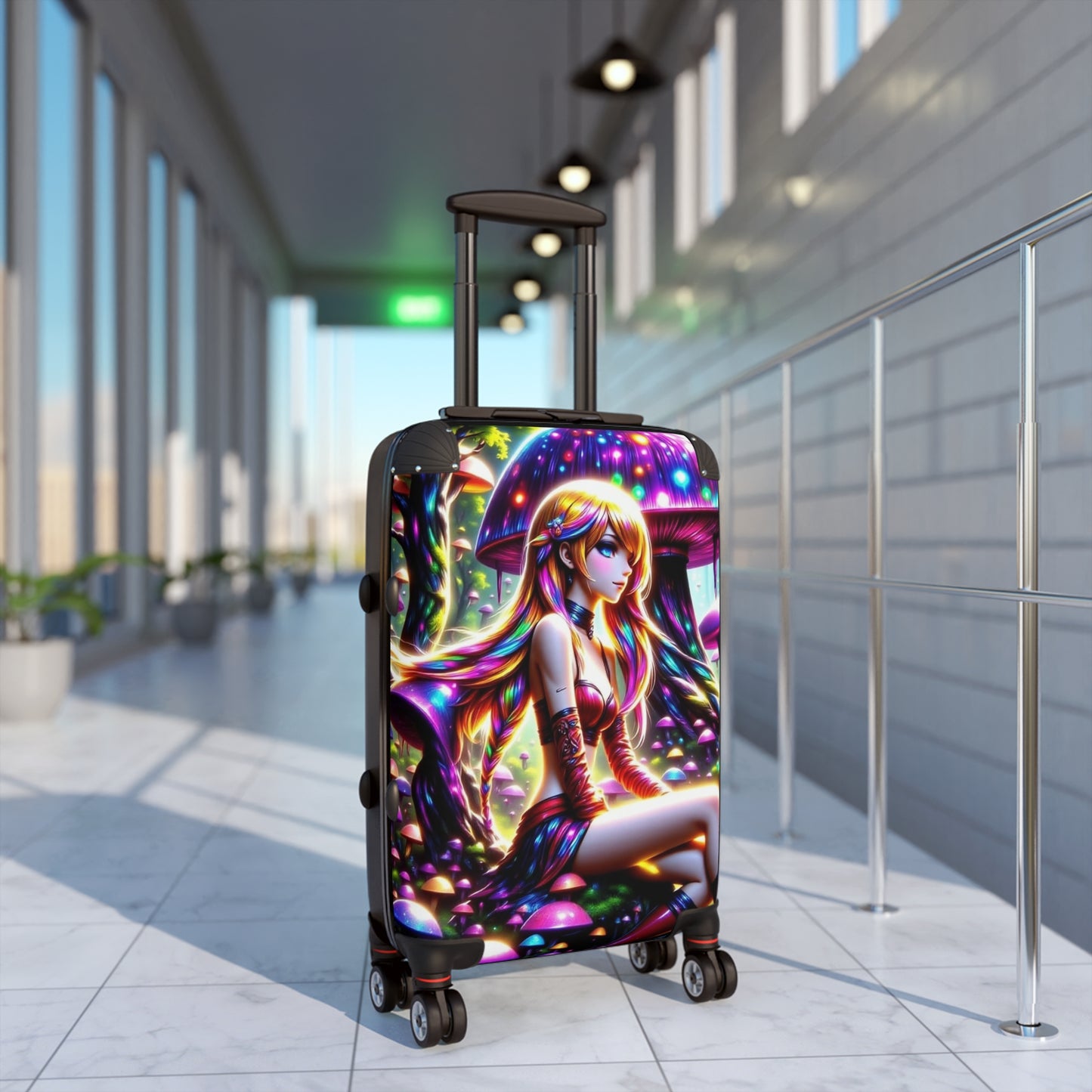 Sexy Anime Alice in Wonderland, Fantasy Luggage, Stylish Travel Suitcase, Adventure Bag, Novelty Carry-On, Perfect for Travelers, Gift for Travelers