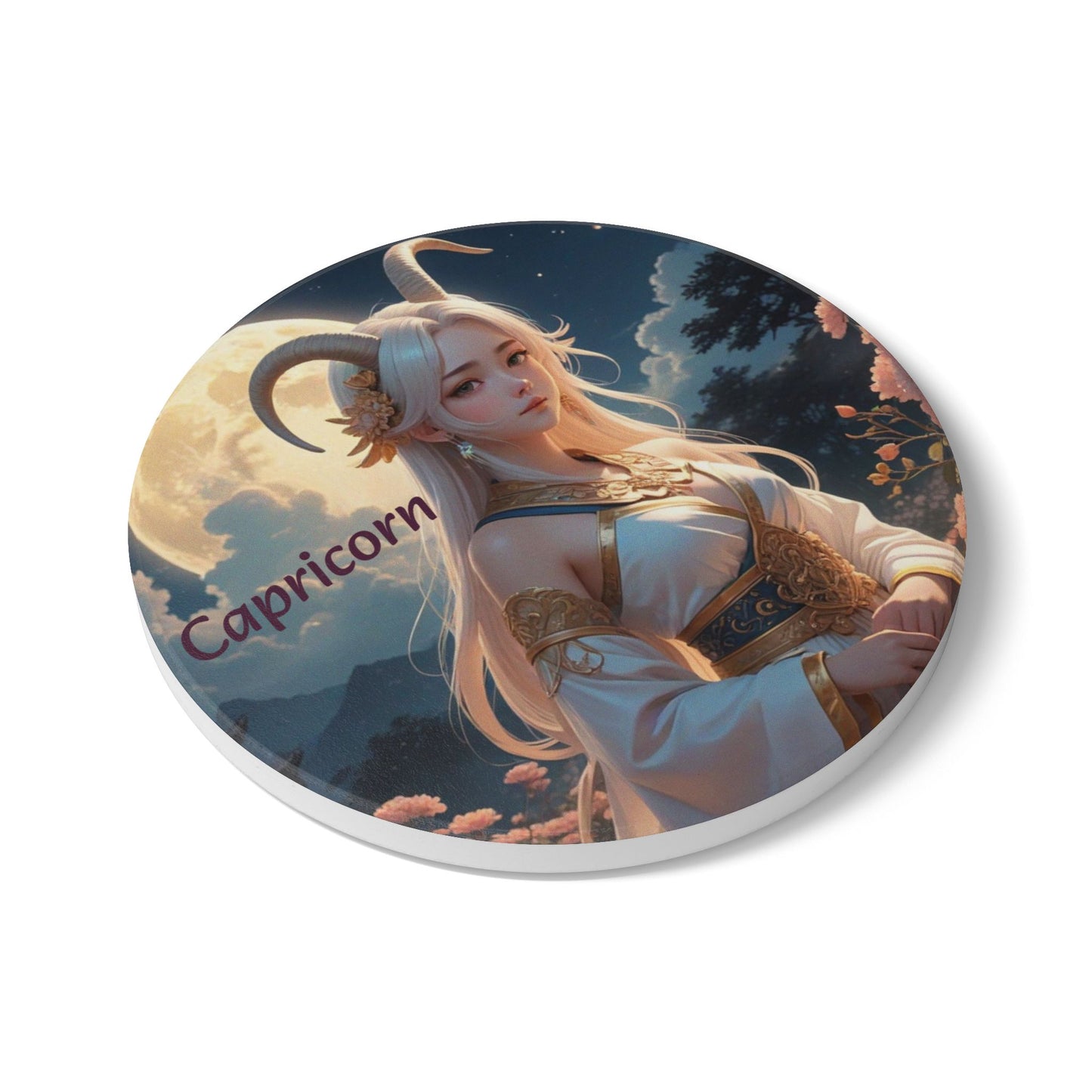 Ceramic Coaster, Zodiac Capricorn, Astrology, Signs, Unique Designs, Gift Ideas