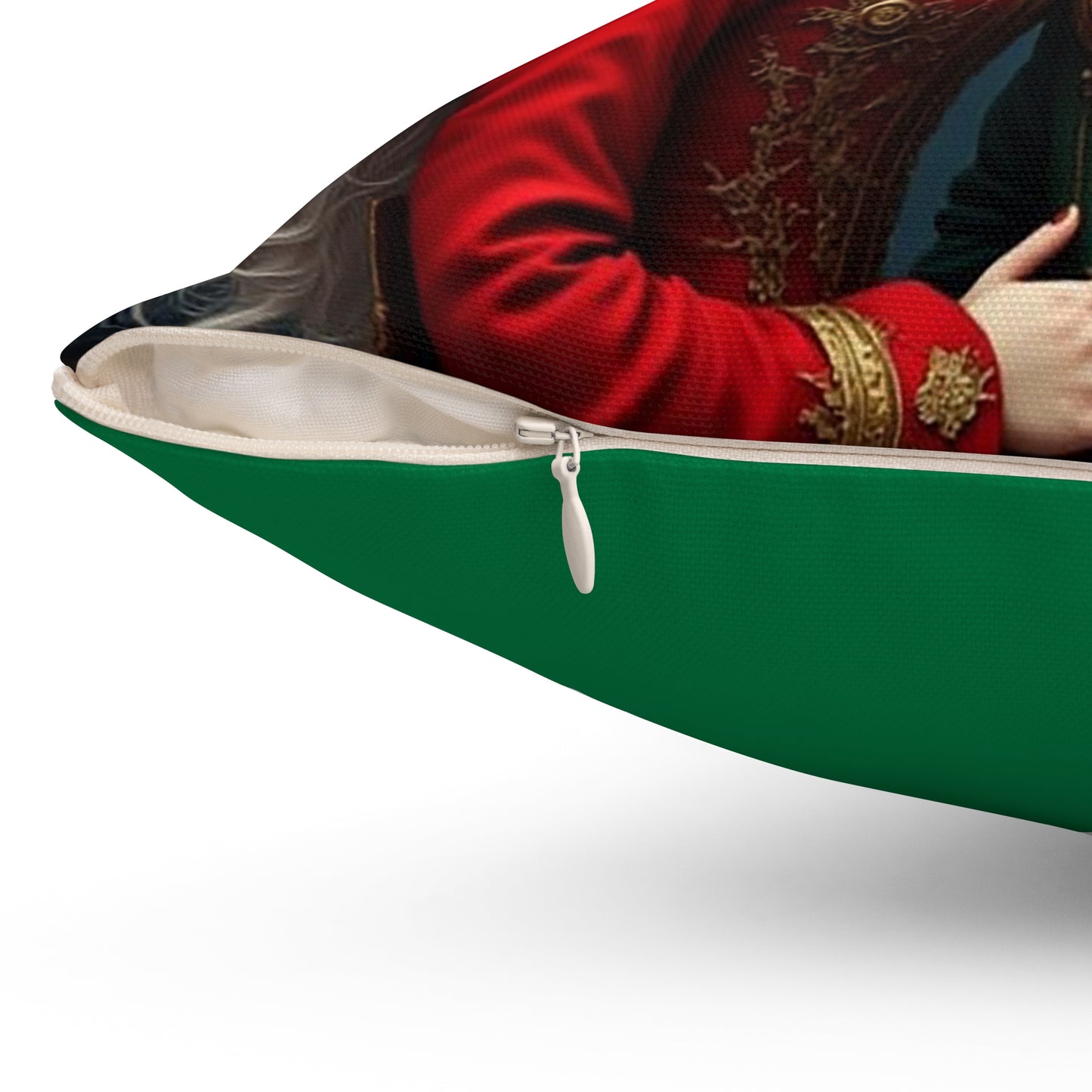 Fantasy Adventure Square Pillow with Rabbit and Girl Design, Decorative Pillow, Home Decor, Cosplay Accent, Gift for Fans