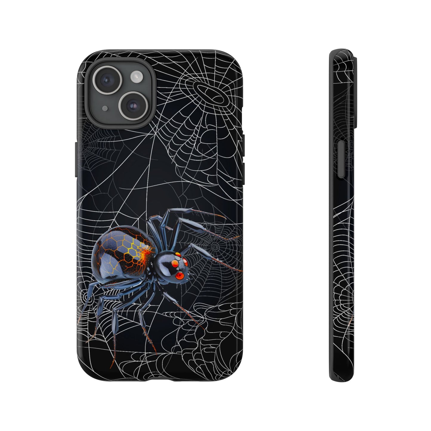 Spider Web Phone Case - Tough Cases for Halloween, Spooky Decor, Gift for Teens, Gothic Style, Unique Customizable Covers