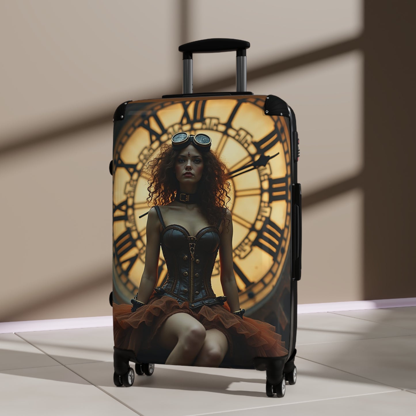 Lucy Steampunk Stylish Suitcase - Unique Travel Luggage for Adventurers, Ideal Gift for Travelers, Vintage-Inspired Travel Gear, Perfect [...]