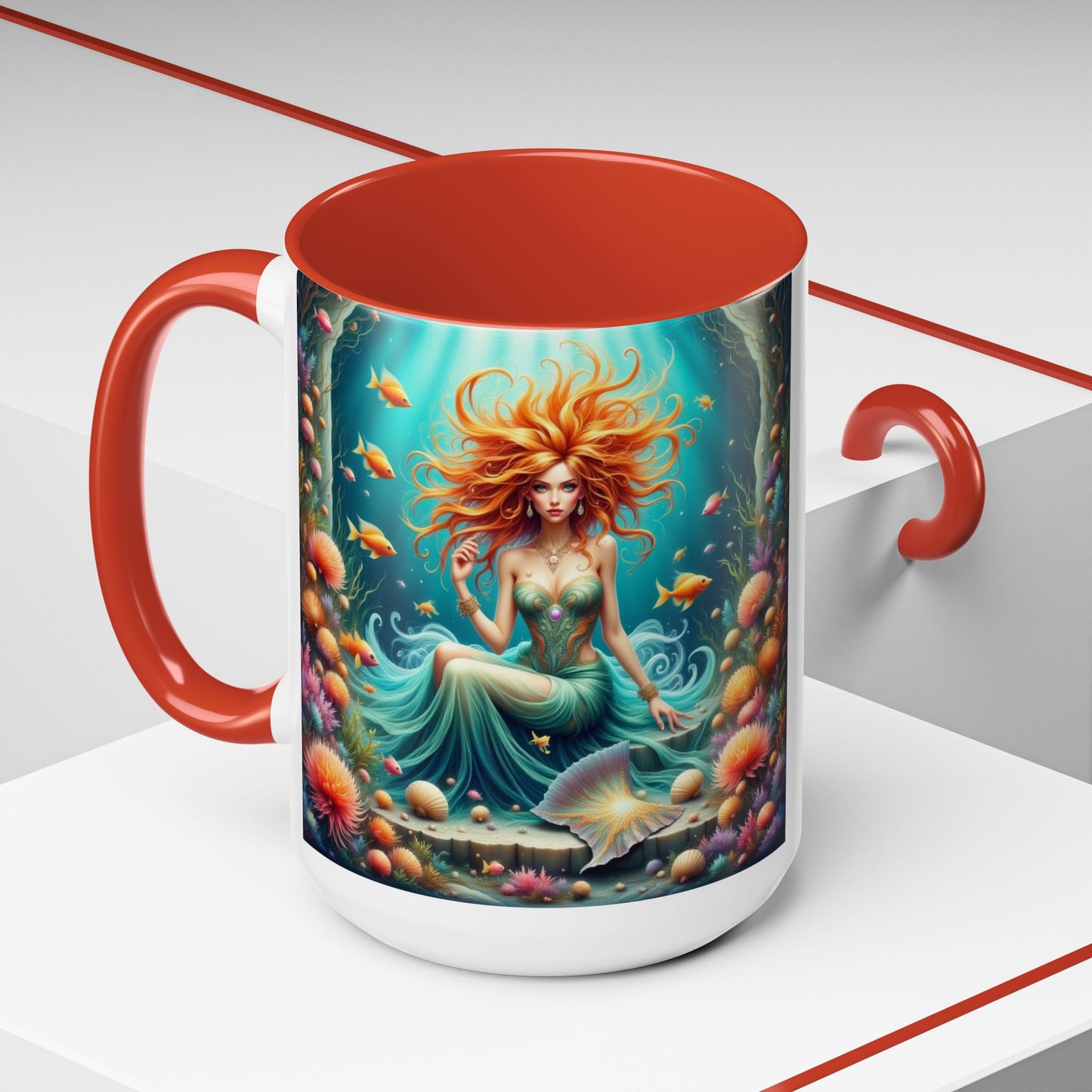 Astrology Pisces Accent Coffee Mug (11, 15oz)