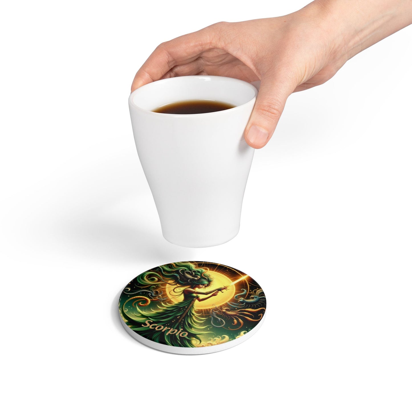 Ceramic Coaster, Zodiac Scorpio, Astrology Signs, Unique Designs, Gift Ideas