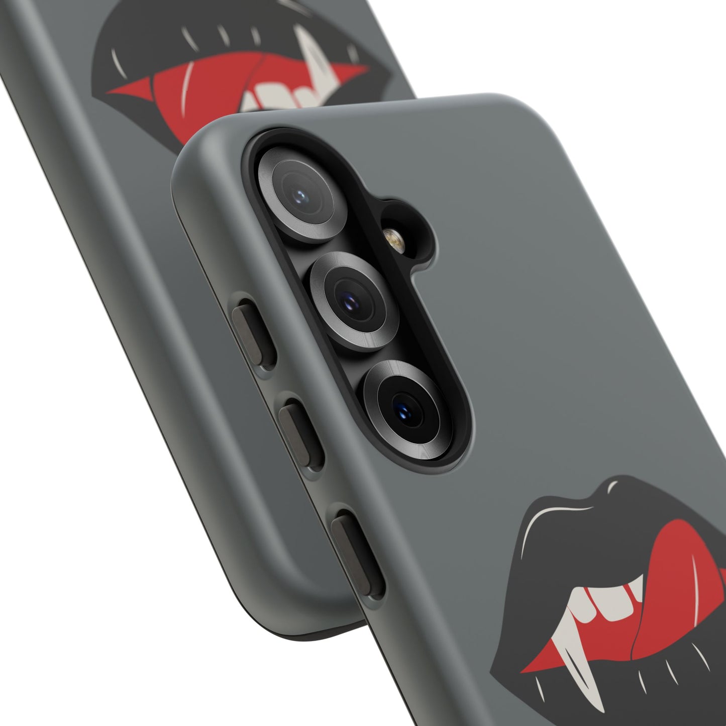 Vampire Lip Phone Case, Edgy Tech Accessories, Halloween Gifts, Goth Aesthetic, Quirky Cell Phone Cover