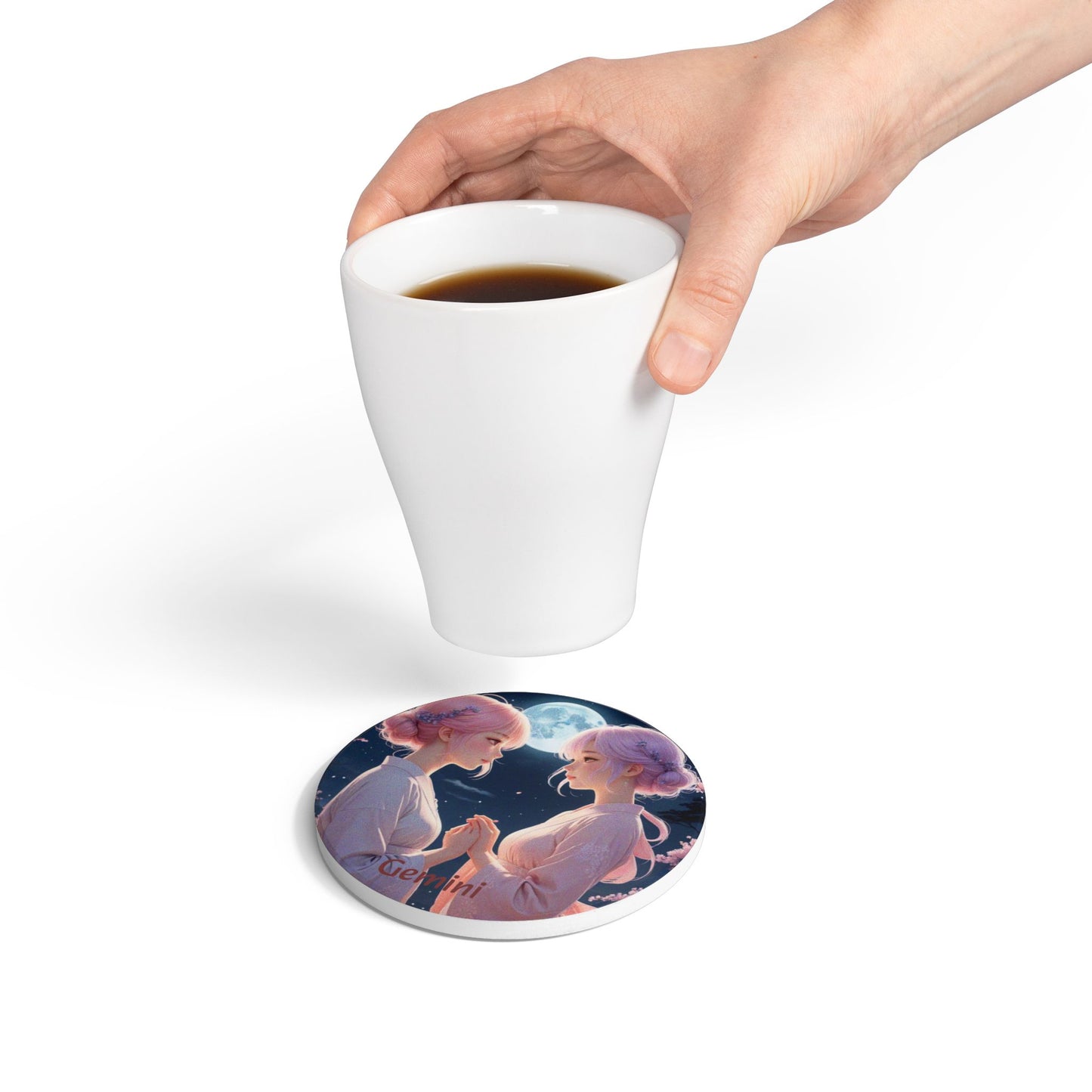 Ceramic Coaster, Zodiac Gemini
