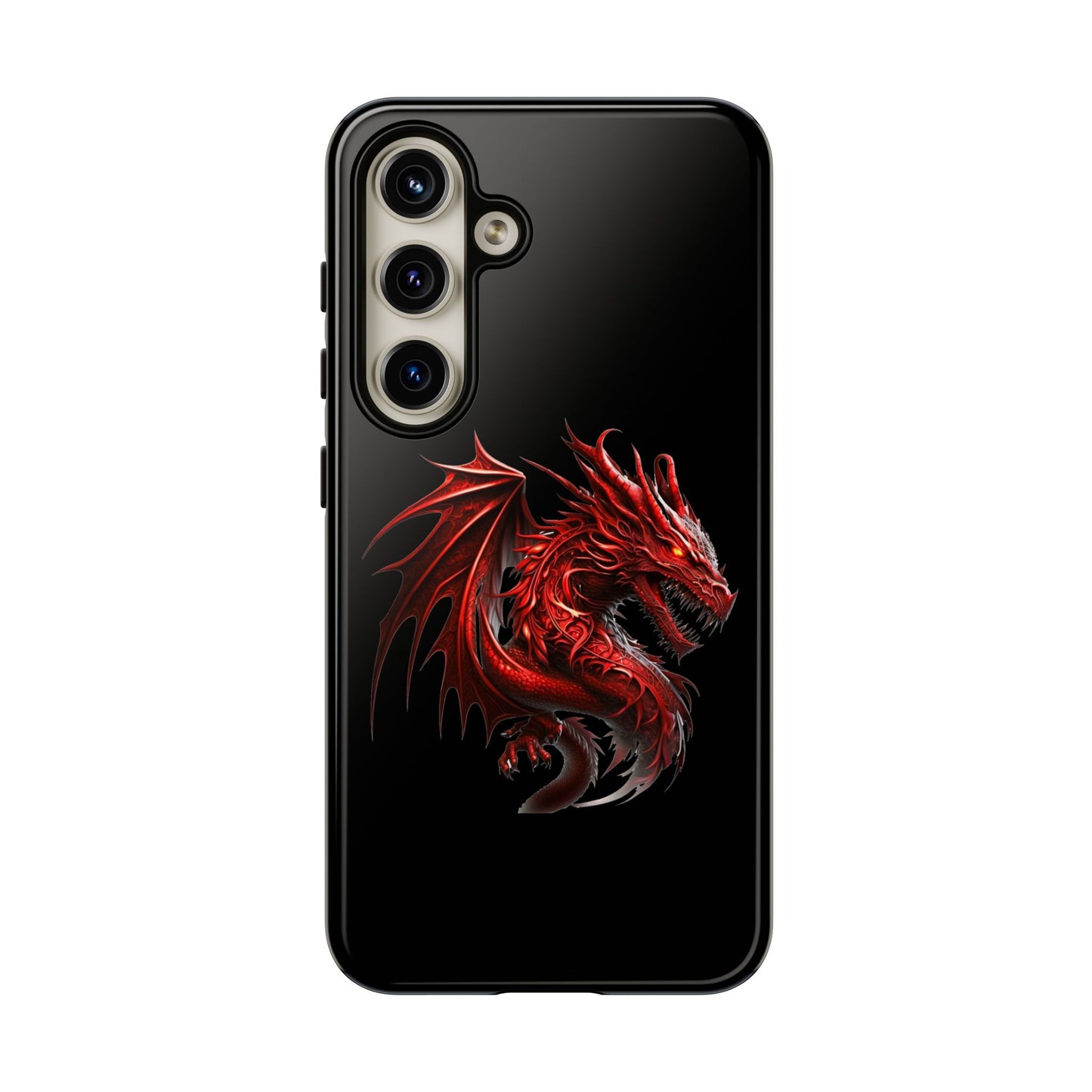 Red Dragon Phone Case, Fantasy Case, Tough Phone Cover, Gift for Gamers, Dragon Lover, Unique Mobile Accessory