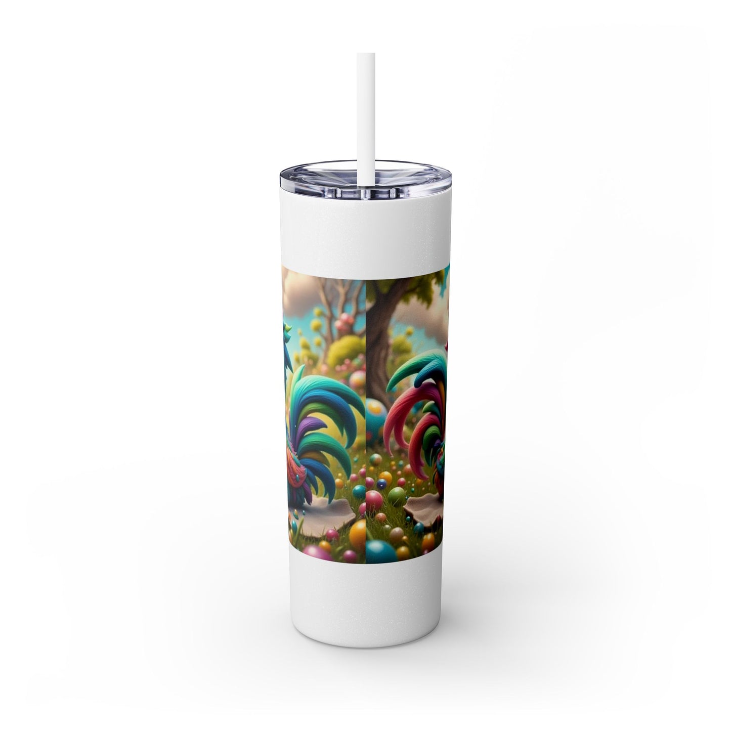 Willow & Sage Chickens, Tumbler with Straw, 20oz