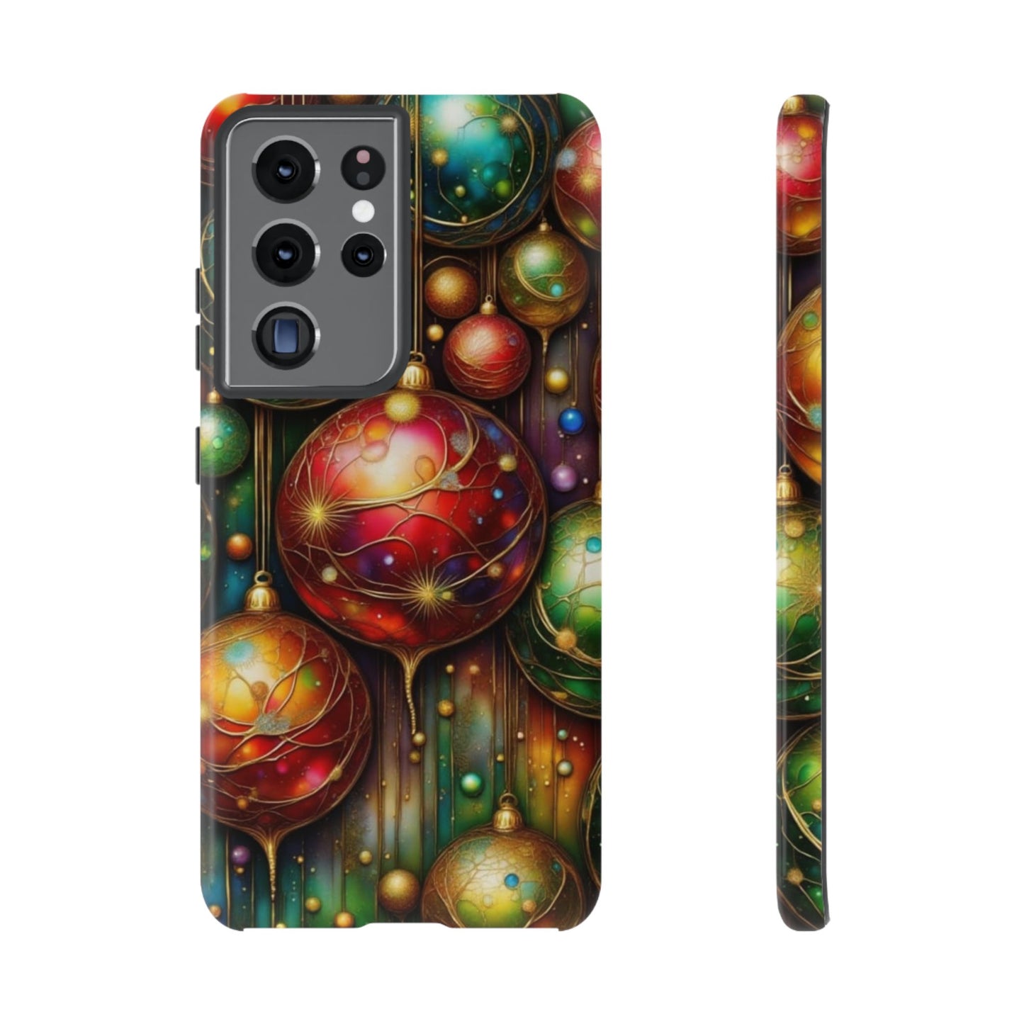 Colorful Holiday Phone Case, Festive Smartphone Cover, Christmas Gift, Artistic Phone Protector, Unique Holiday Accessory