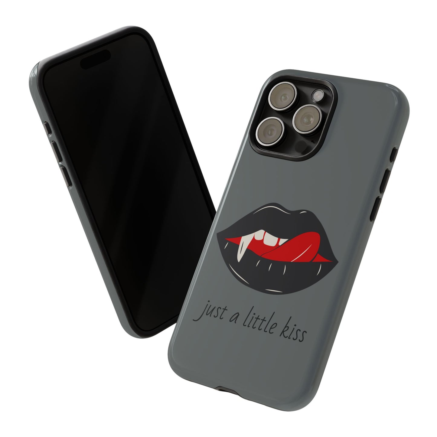 Vampire Lip Phone Case, Edgy Tech Accessories, Halloween Gifts, Goth Aesthetic, Quirky Cell Phone Cover