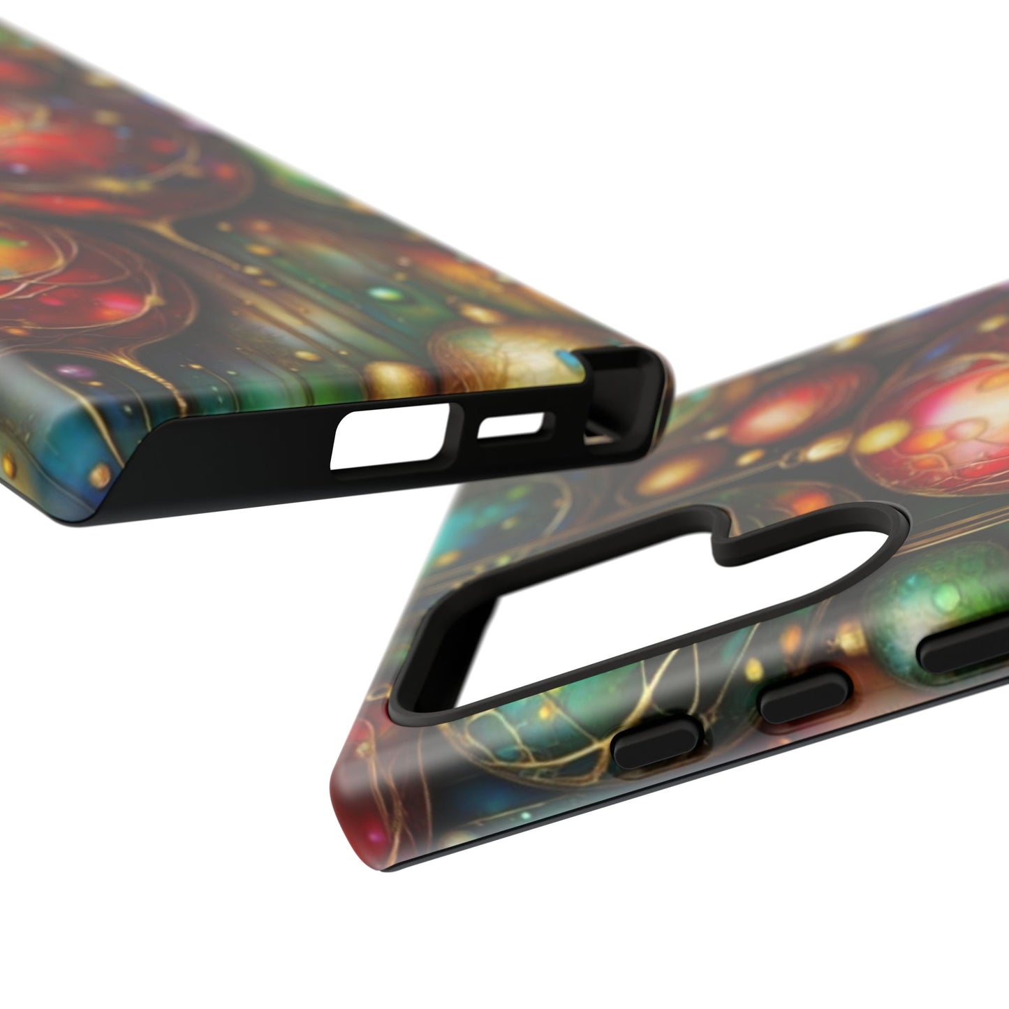 Colorful Holiday Phone Case, Festive Smartphone Cover, Christmas Gift, Artistic Phone Protector, Unique Holiday Accessory