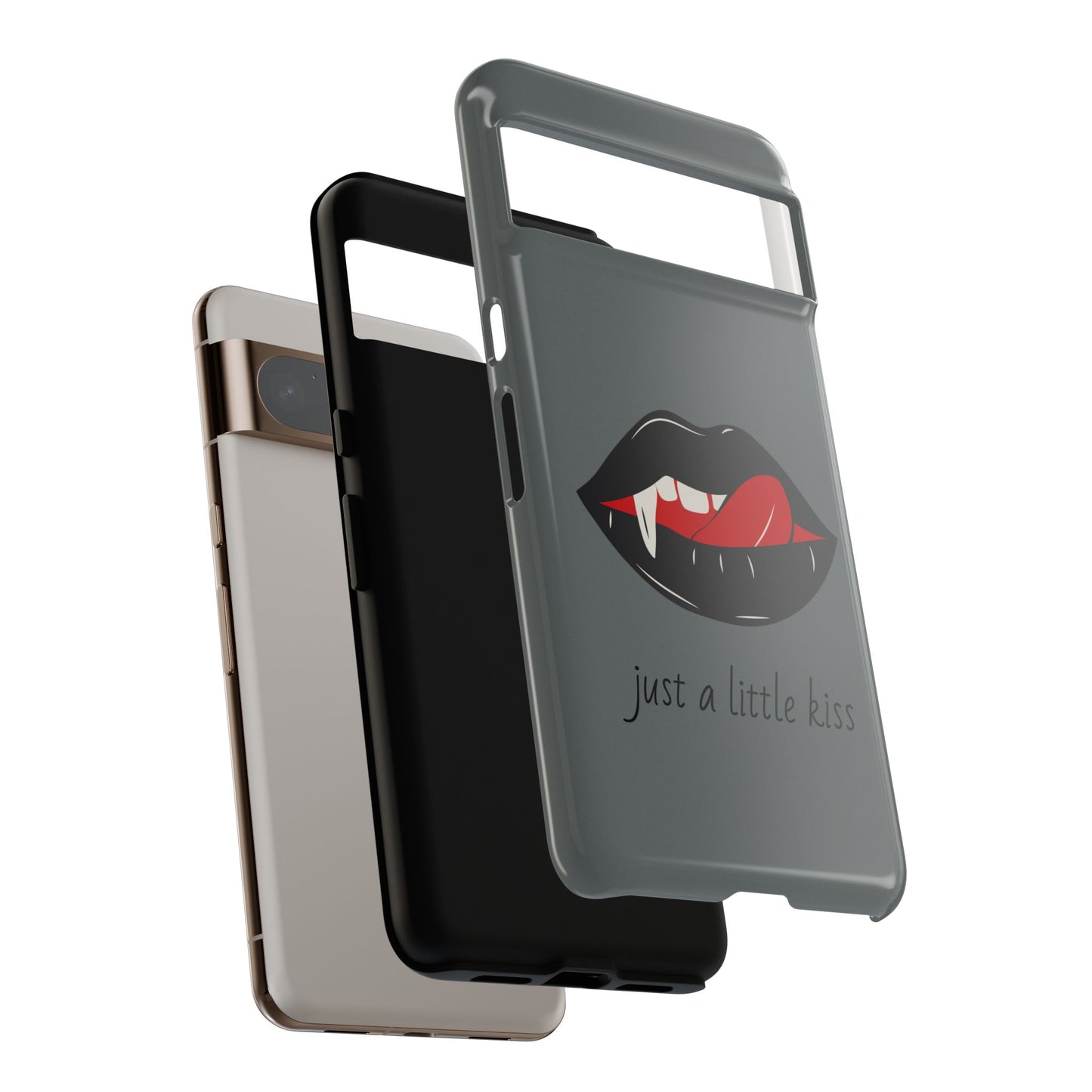 Vampire Lip Phone Case, Edgy Tech Accessories, Halloween Gifts, Goth Aesthetic, Quirky Cell Phone Cover