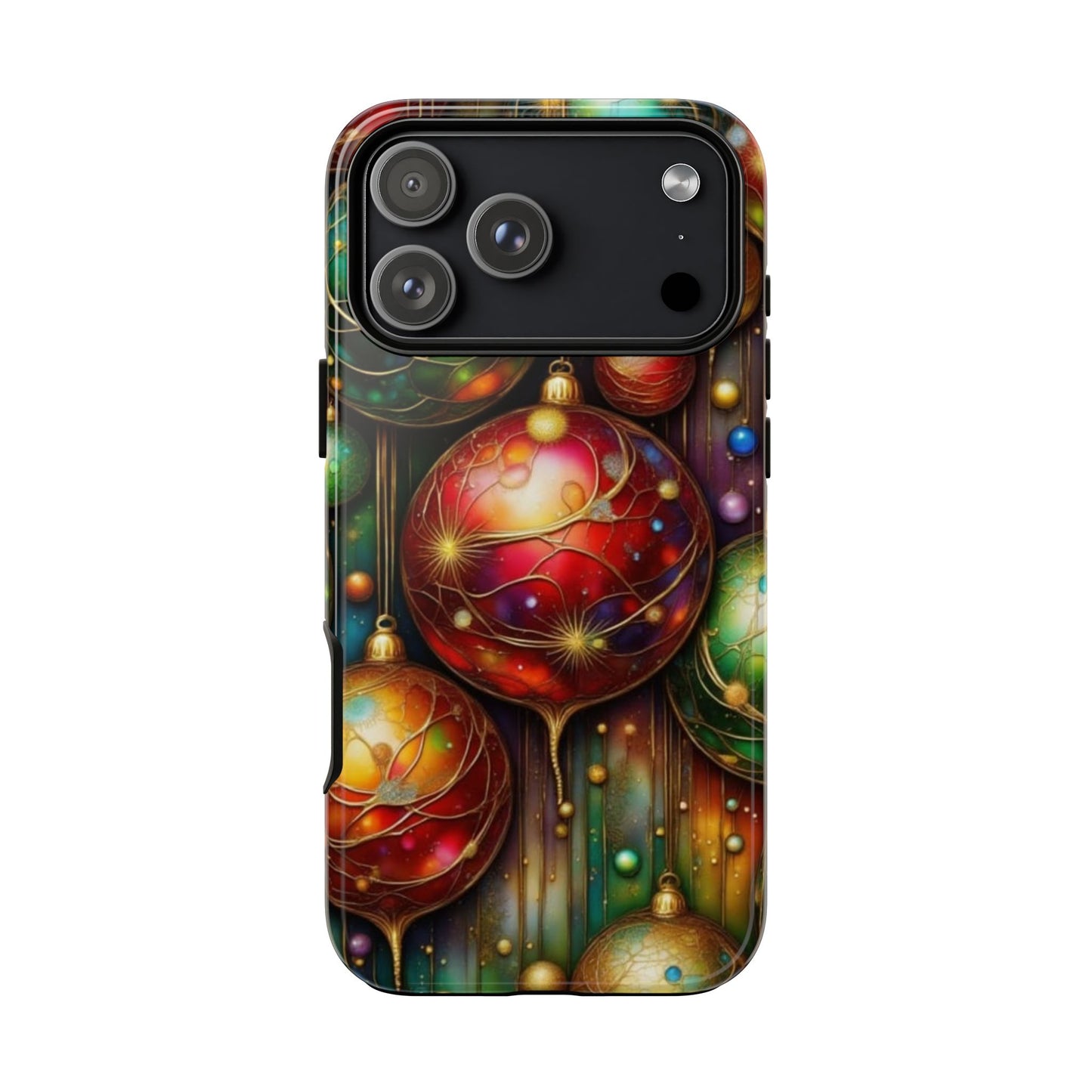Colorful Holiday Phone Case, Festive Smartphone Cover, Christmas Gift, Artistic Phone Protector, Unique Holiday Accessory