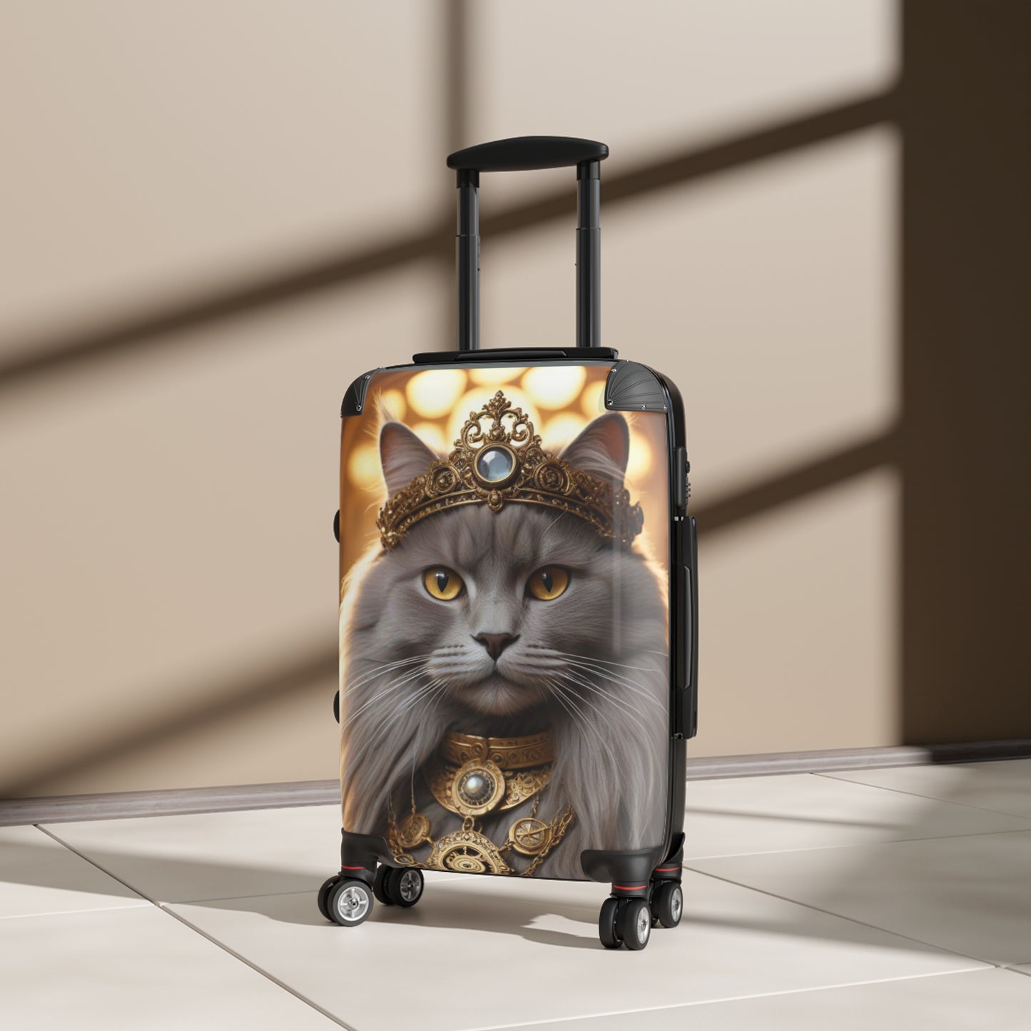 Ishtar Majestic Cat Suitcase - Travel Luggage, Pet Lover Gift, Stylish Carry-On, Unique Cat Design, Fun Travel Accessory