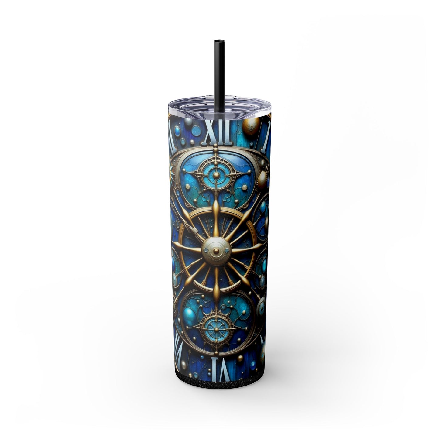 Galactic Skinny Tumbler | 20oz | Cosmic Drinkware, Celestial Design, Astronomy Gift, Party Favors, Starry Night Tumbler