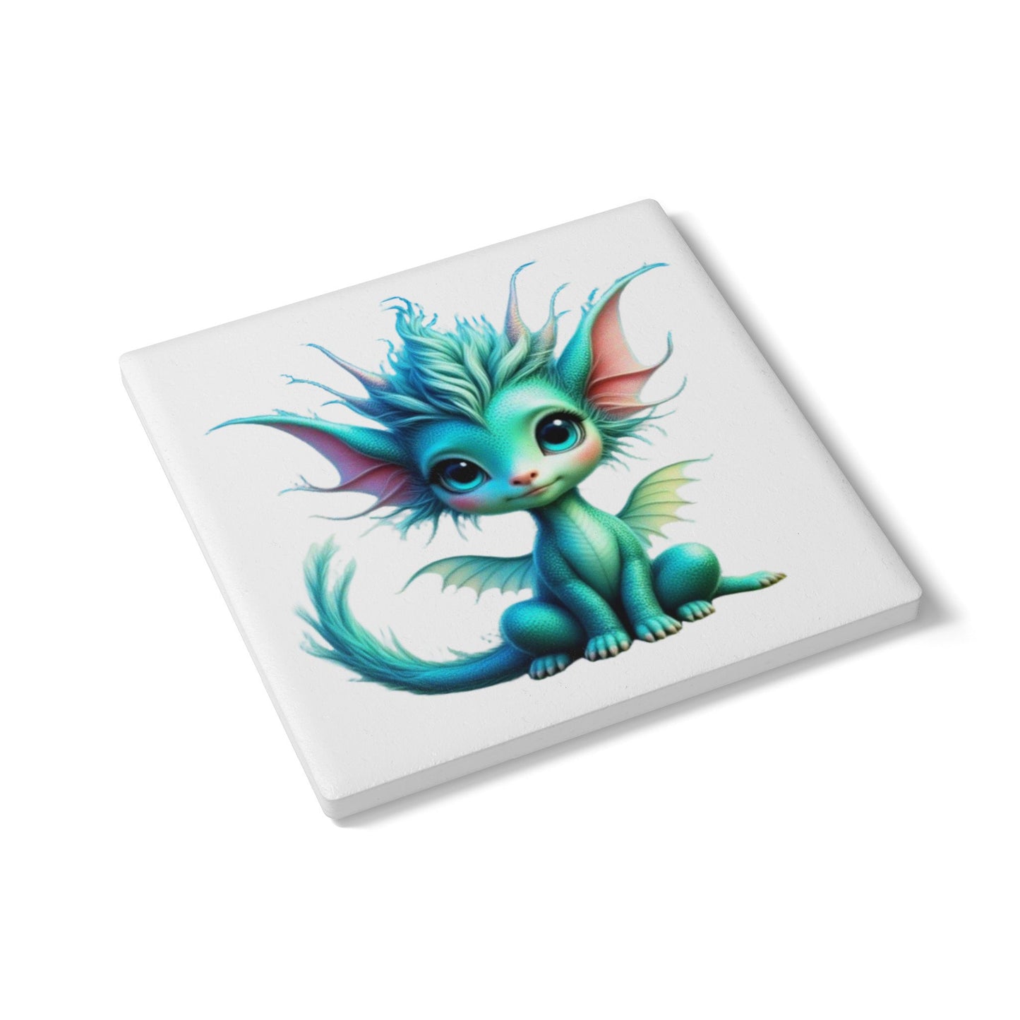 Ceramic Coaster, Baby Dragon Aletta, Unique Gifts, Cool Designs