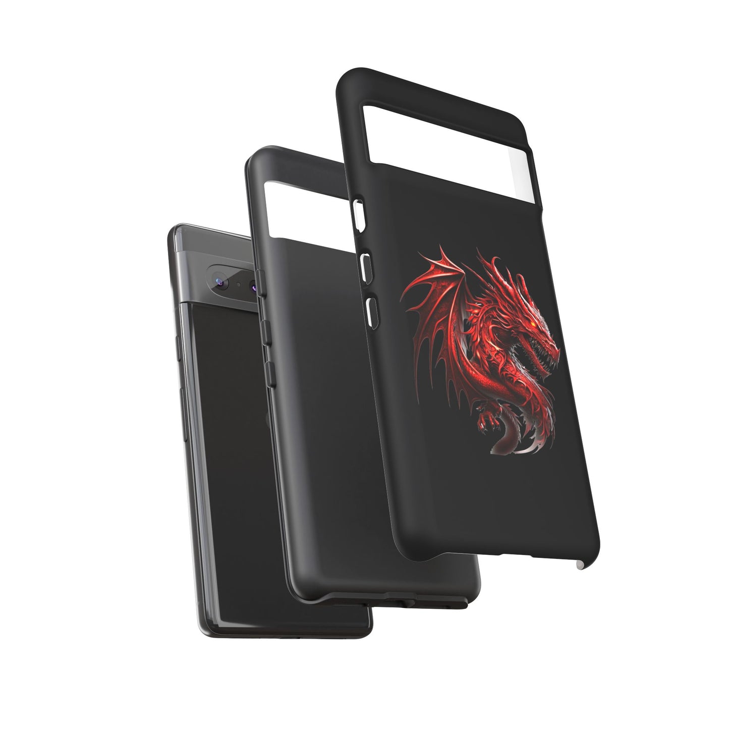 Red Dragon Phone Case, Fantasy Case, Tough Phone Cover, Gift for Gamers, Dragon Lover, Unique Mobile Accessory