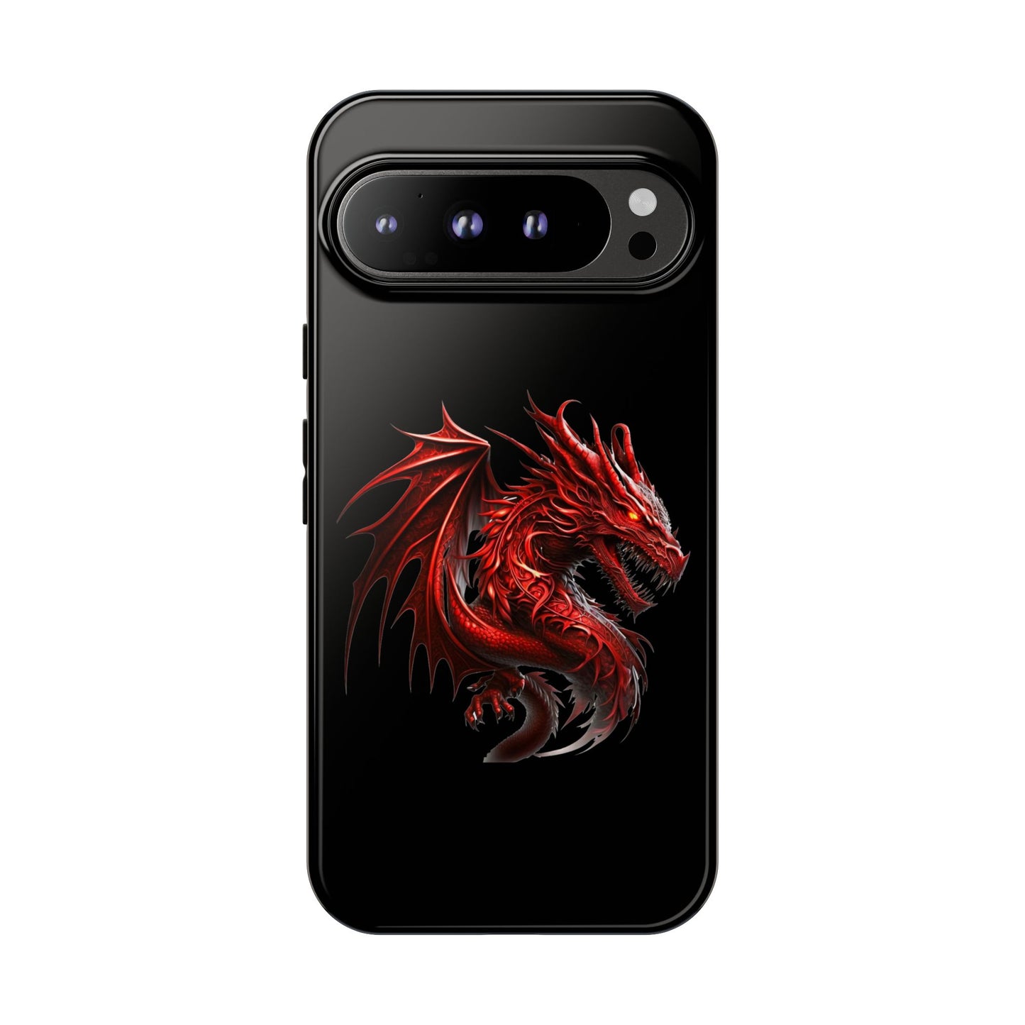 Red Dragon Phone Case, Fantasy Case, Tough Phone Cover, Gift for Gamers, Dragon Lover, Unique Mobile Accessory