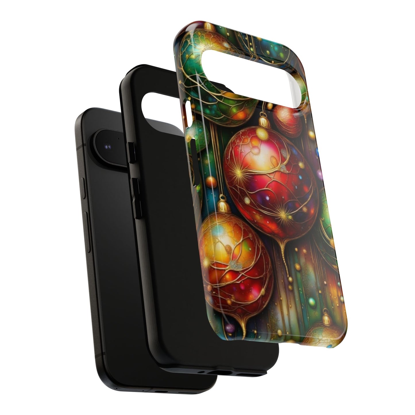 Colorful Holiday Phone Case, Festive Smartphone Cover, Christmas Gift, Artistic Phone Protector, Unique Holiday Accessory