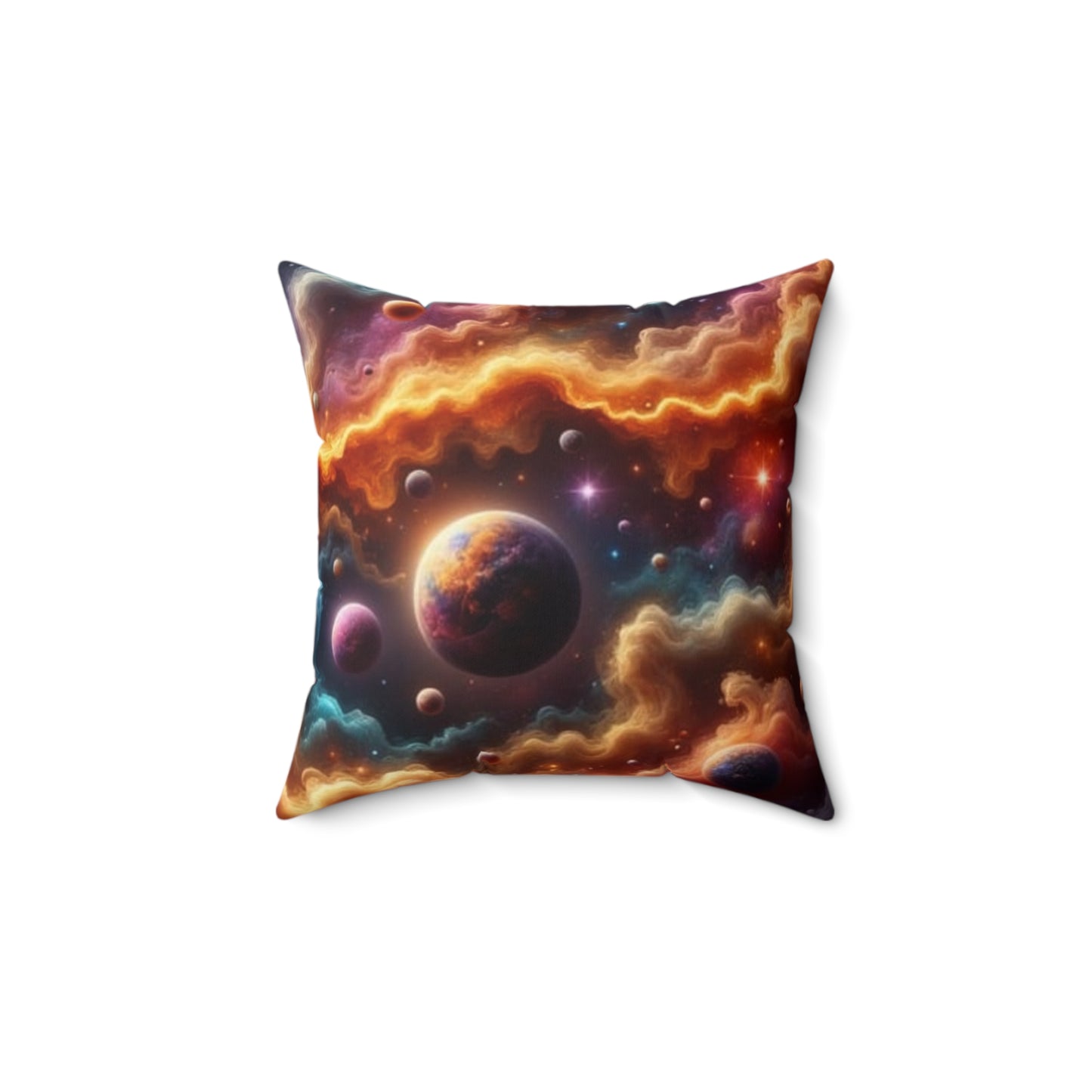 Celestial Phoenix Throw Pillow, Cosmic Home Decor, Galaxy Cushion, Astrology Accent Pillow, Starry Night Decor, Gift for Space Lovers