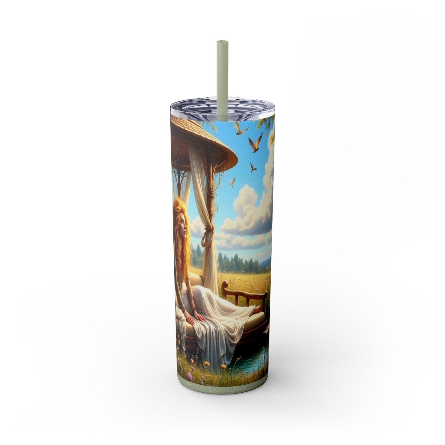 Zodiac Leo Tumbler with Straw, 20oz
