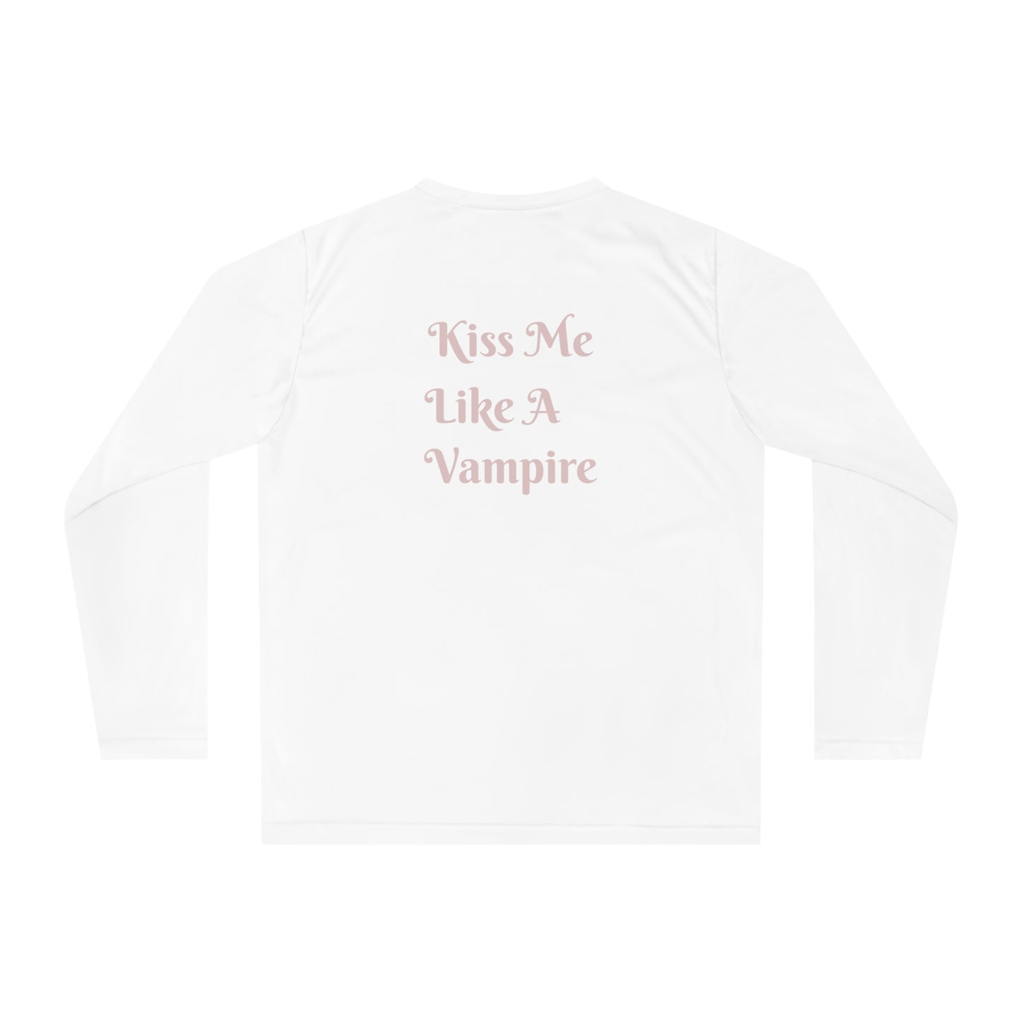 Unisex Long Sleeve Shirt - Kiss Me Like A Vampire | Halloween Apparel, Gift for Her, Spooky Fashion, Casual Wear, Trendy Shirt