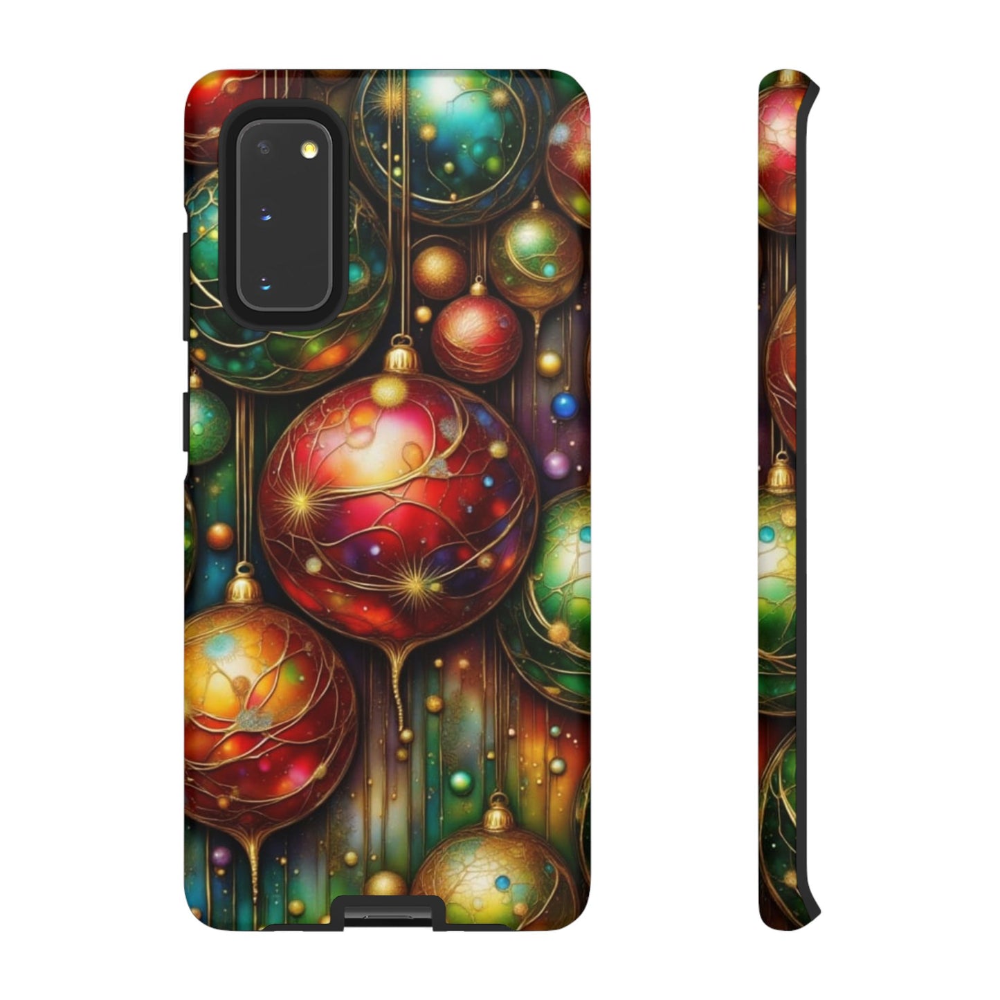 Colorful Holiday Phone Case, Festive Smartphone Cover, Christmas Gift, Artistic Phone Protector, Unique Holiday Accessory