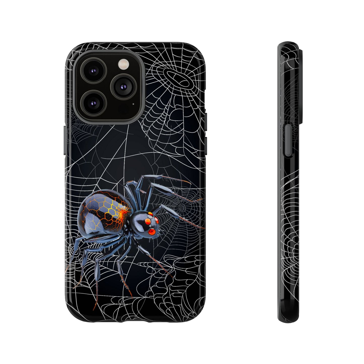 Spider Web Phone Case - Tough Cases for Halloween, Spooky Decor, Gift for Teens, Gothic Style, Unique Customizable Covers