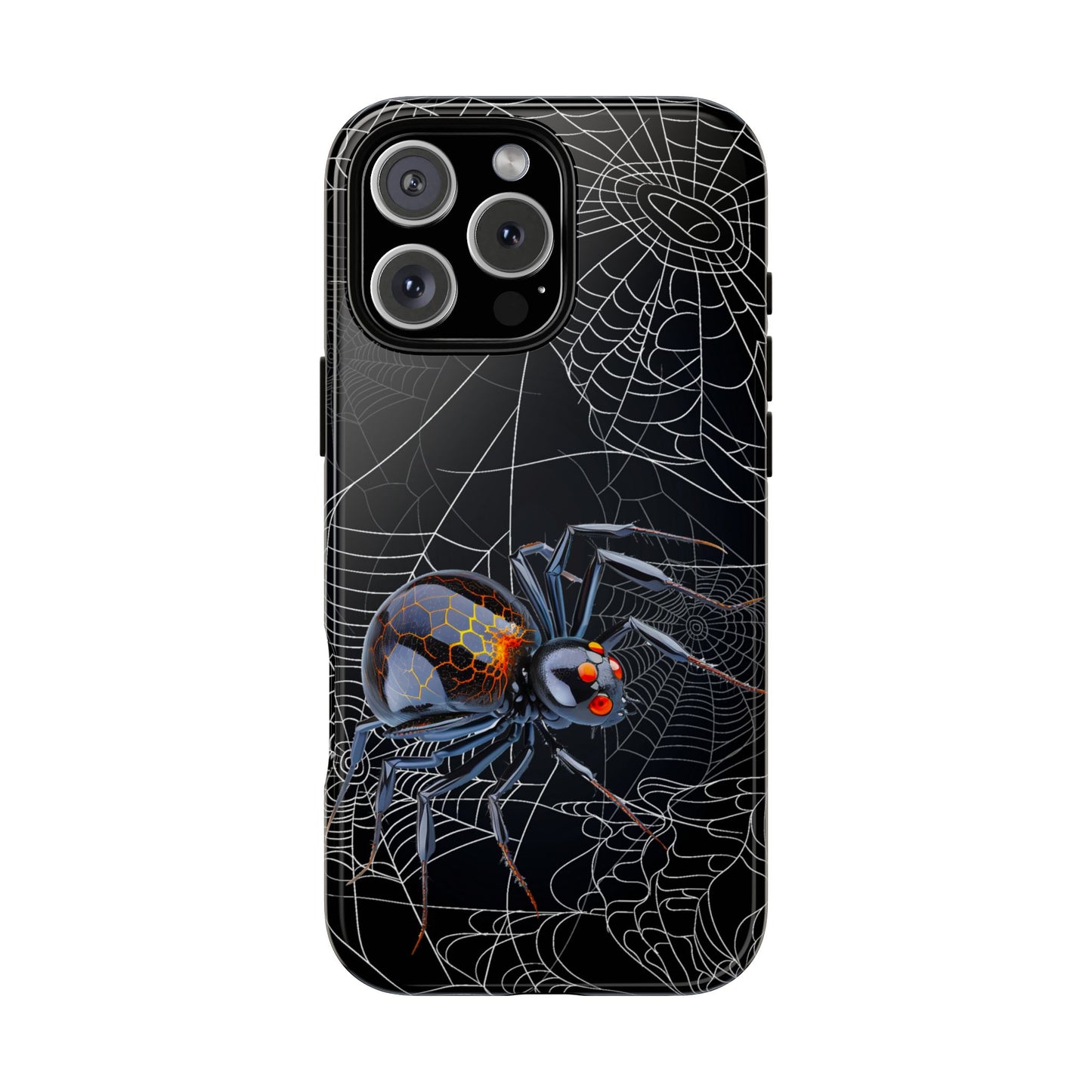 Spider Web Phone Case - Tough Cases for Halloween, Spooky Decor, Gift for Teens, Gothic Style, Unique Customizable Covers