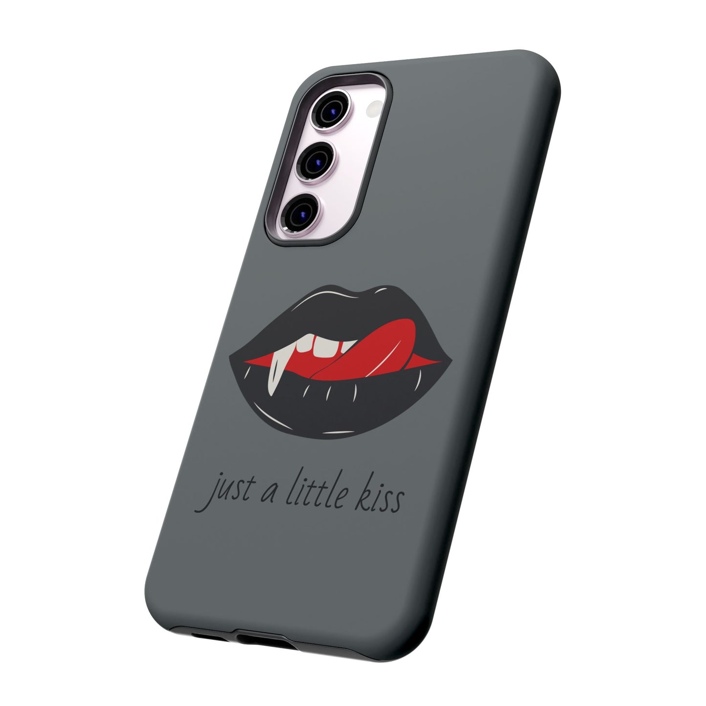Vampire Lip Phone Case, Edgy Tech Accessories, Halloween Gifts, Goth Aesthetic, Quirky Cell Phone Cover