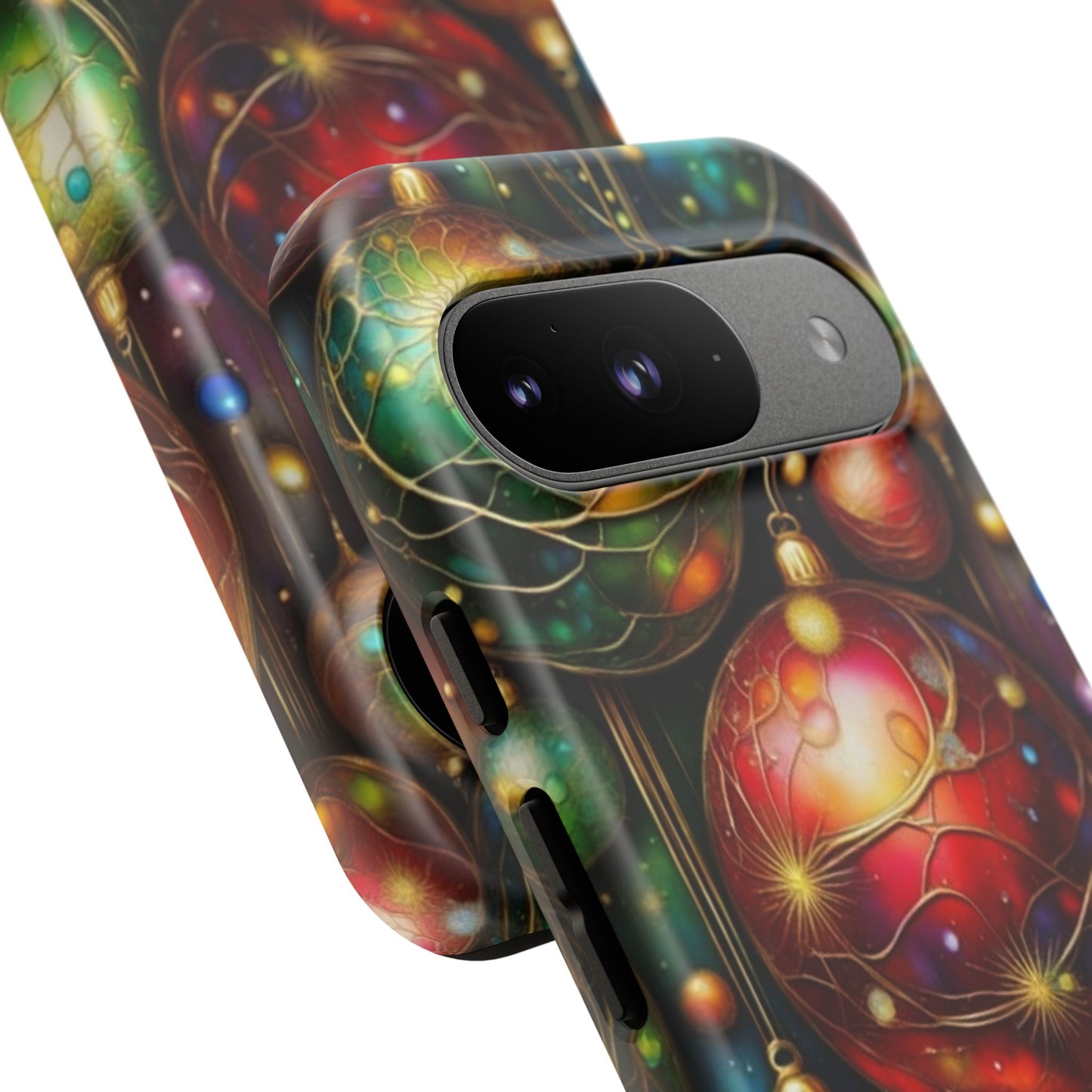 Colorful Holiday Phone Case, Festive Smartphone Cover, Christmas Gift, Artistic Phone Protector, Unique Holiday Accessory