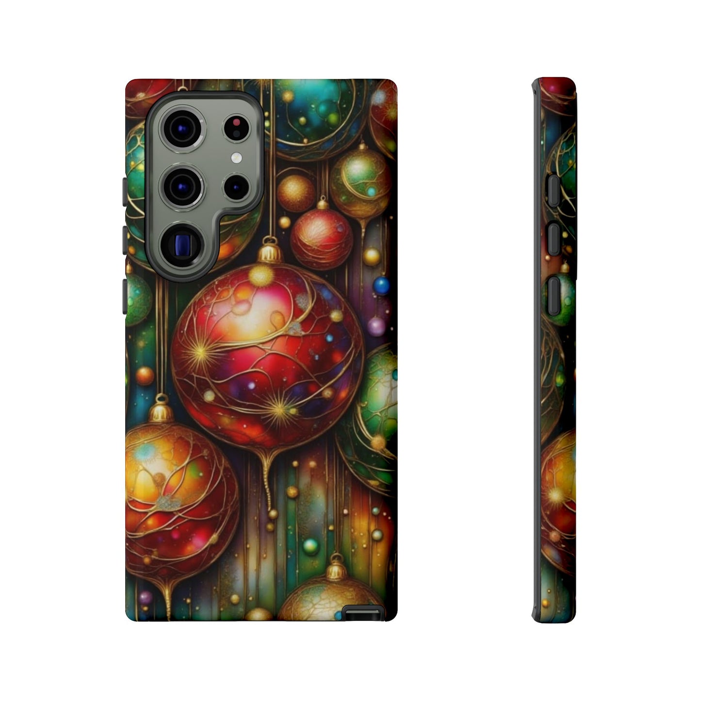Colorful Holiday Phone Case, Festive Smartphone Cover, Christmas Gift, Artistic Phone Protector, Unique Holiday Accessory