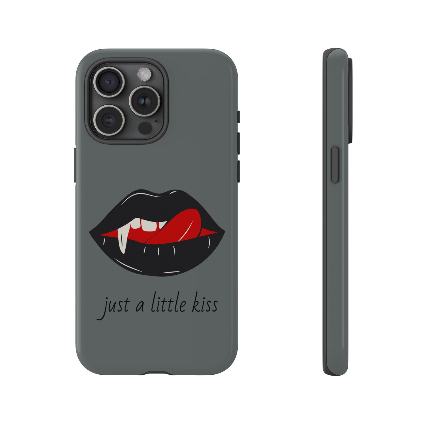 Vampire Lip Phone Case, Edgy Tech Accessories, Halloween Gifts, Goth Aesthetic, Quirky Cell Phone Cover