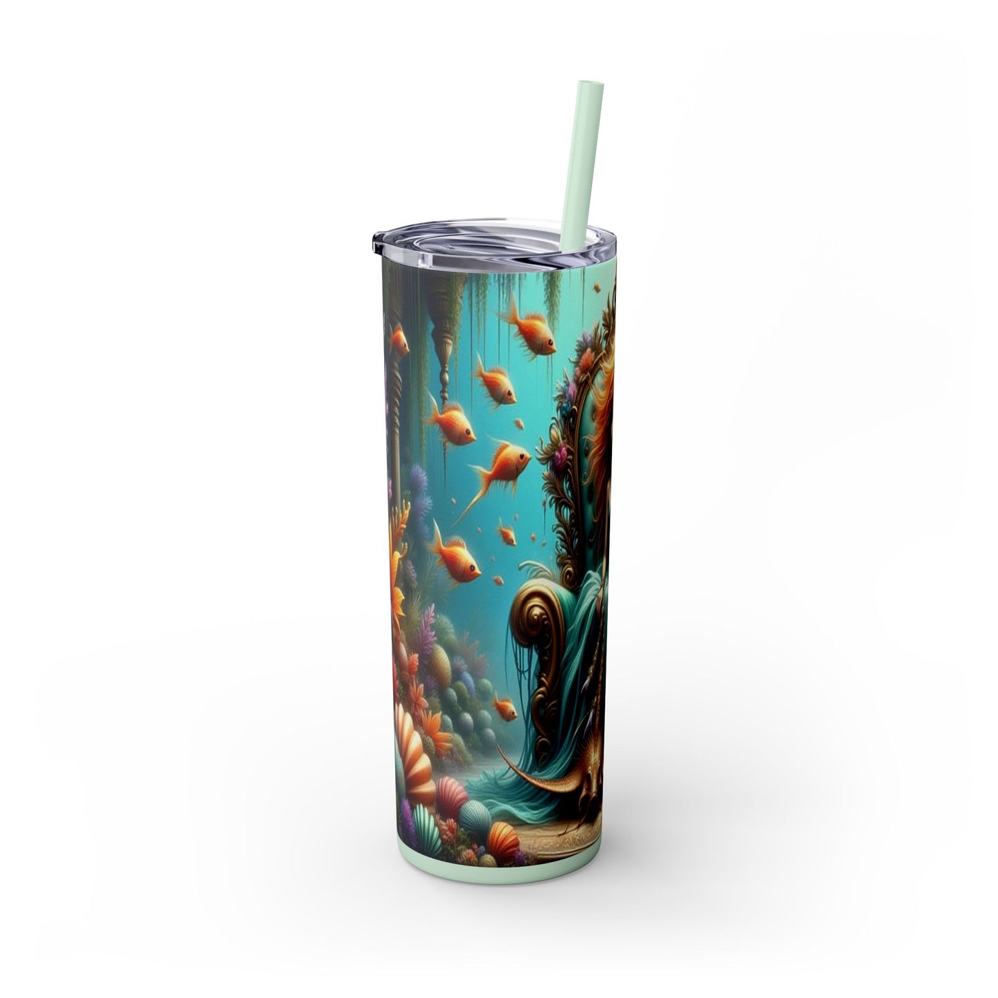 Zodiac Pisces Tumbler with Straw, 20oz