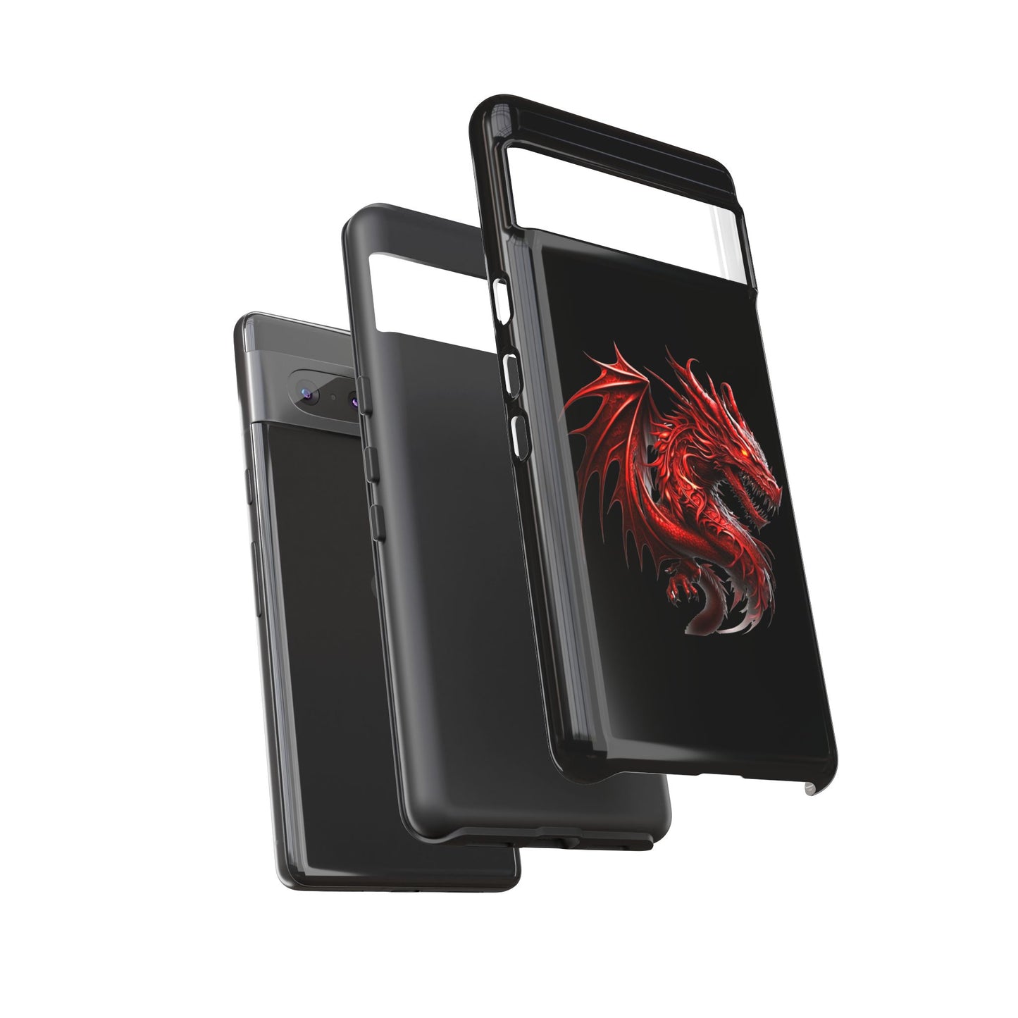 Red Dragon Phone Case, Fantasy Case, Tough Phone Cover, Gift for Gamers, Dragon Lover, Unique Mobile Accessory