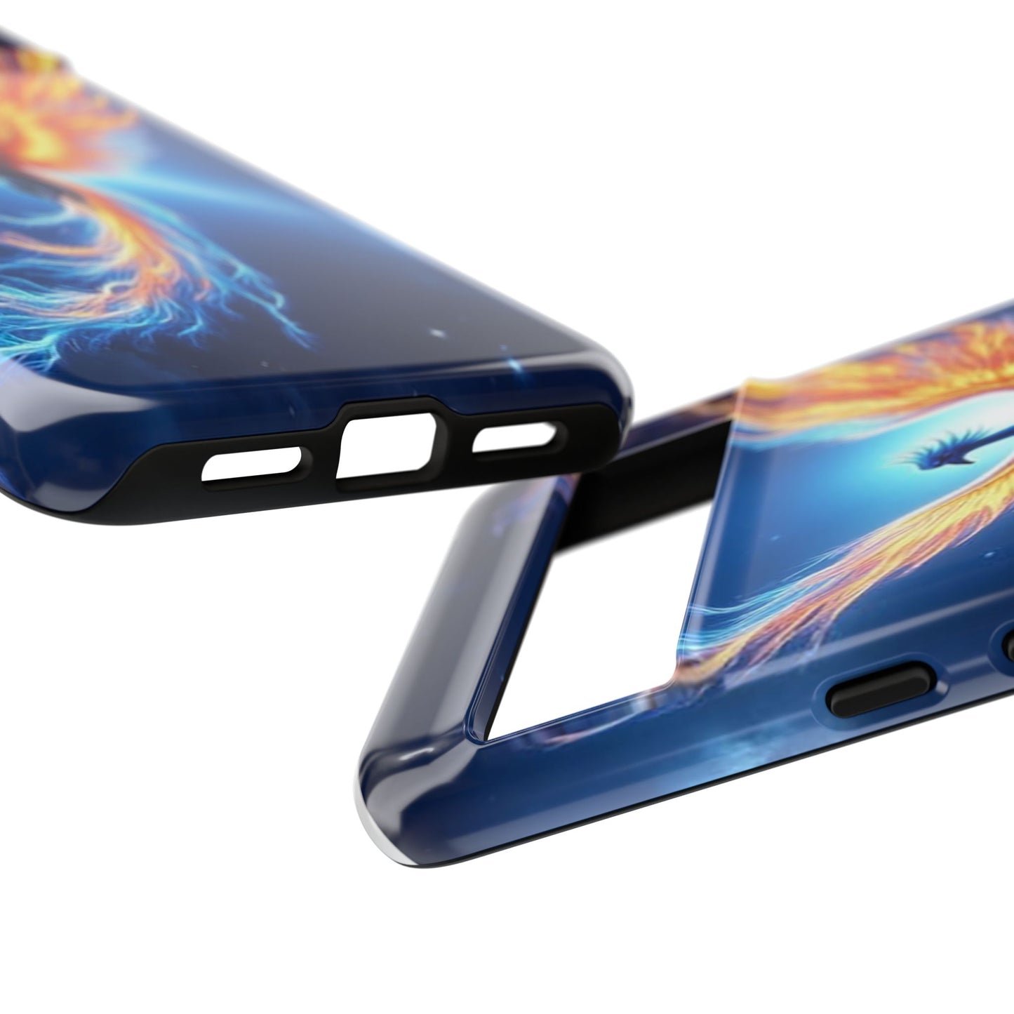 Phoenix Tough Case, Blue Bird Phone Case, Fantasy Designs, Space theme
