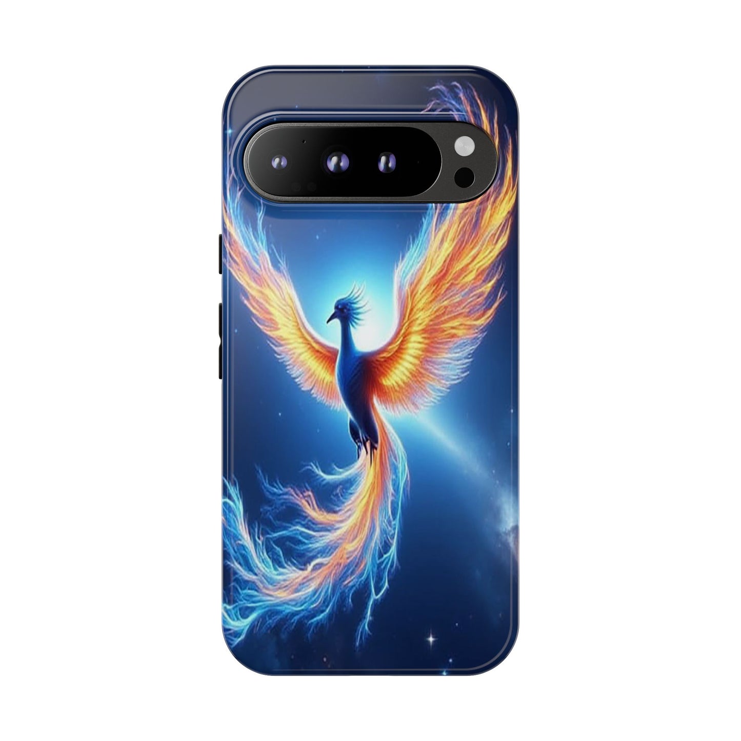 Phoenix Tough Case, Blue Bird Phone Case, Fantasy Designs, Space theme