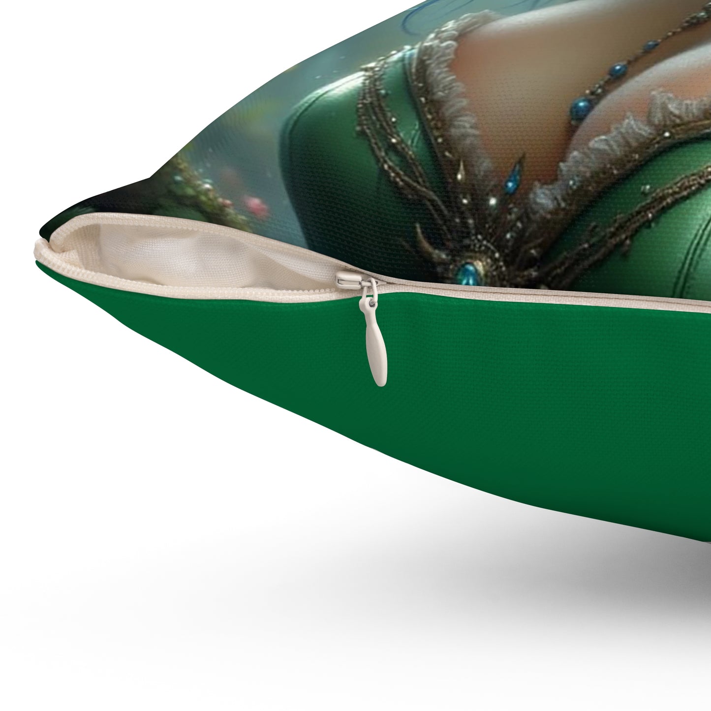 Whimsical Fantasy Pillow, Cozy Home Decor, Elf Artwork Cushion, Gift for Nature Lovers, Boho Pillow Cover, Festival Decor