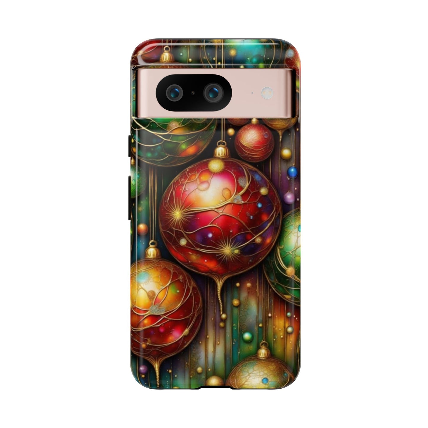 Colorful Holiday Phone Case, Festive Smartphone Cover, Christmas Gift, Artistic Phone Protector, Unique Holiday Accessory