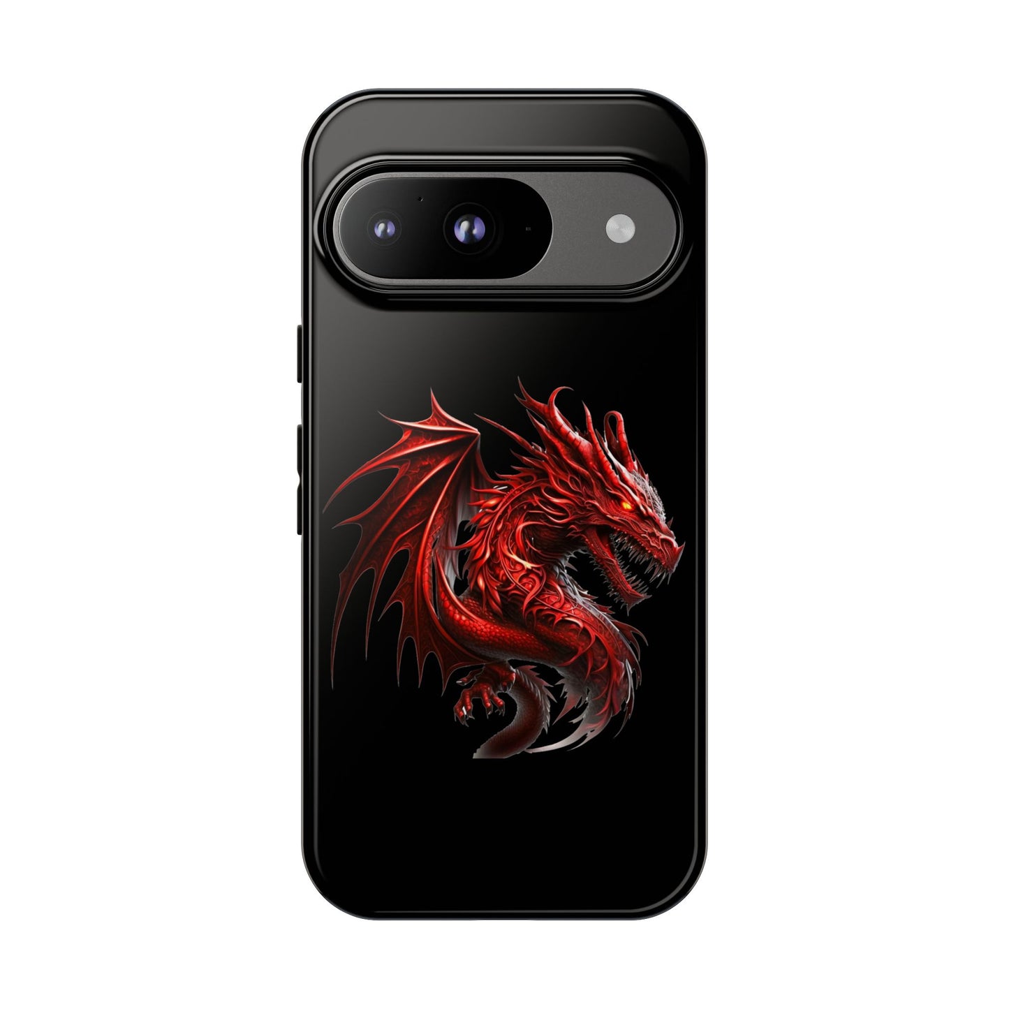 Red Dragon Phone Case, Fantasy Case, Tough Phone Cover, Gift for Gamers, Dragon Lover, Unique Mobile Accessory