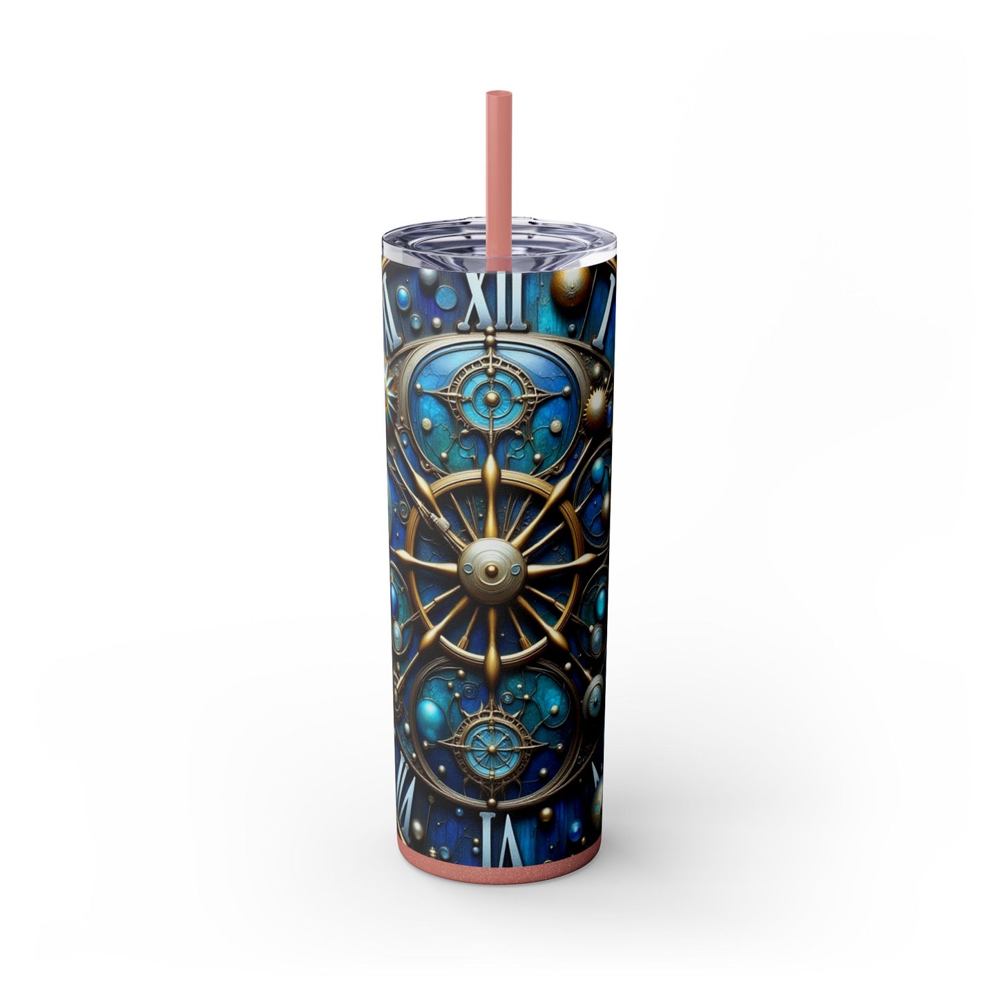 Galactic Skinny Tumbler | 20oz | Cosmic Drinkware, Celestial Design, Astronomy Gift, Party Favors, Starry Night Tumbler
