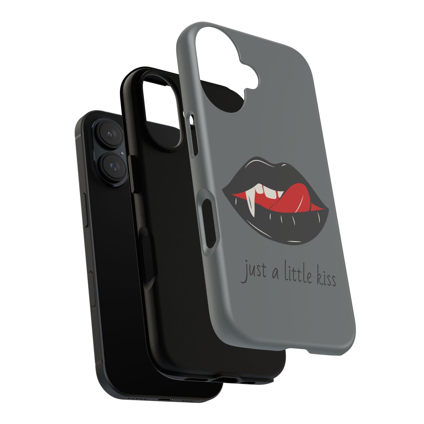 Vampire Lip Phone Case, Edgy Tech Accessories, Halloween Gifts, Goth Aesthetic, Quirky Cell Phone Cover