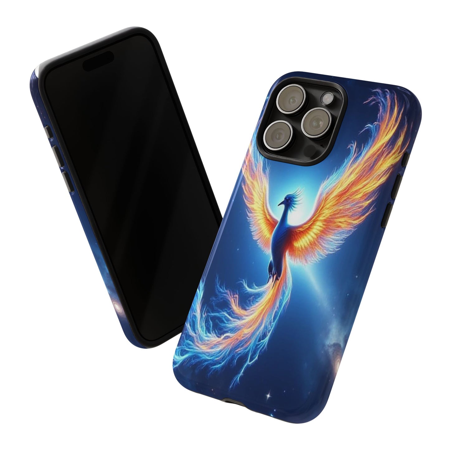 Phoenix Tough Case, Blue Bird Phone Case, Fantasy Designs, Space theme