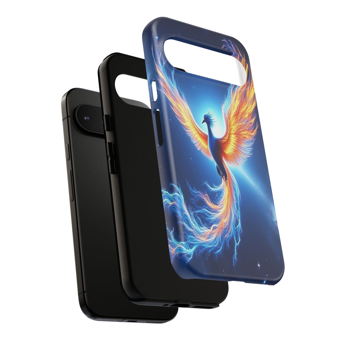 Phoenix Tough Case, Blue Bird Phone Case, Fantasy Designs, Space theme