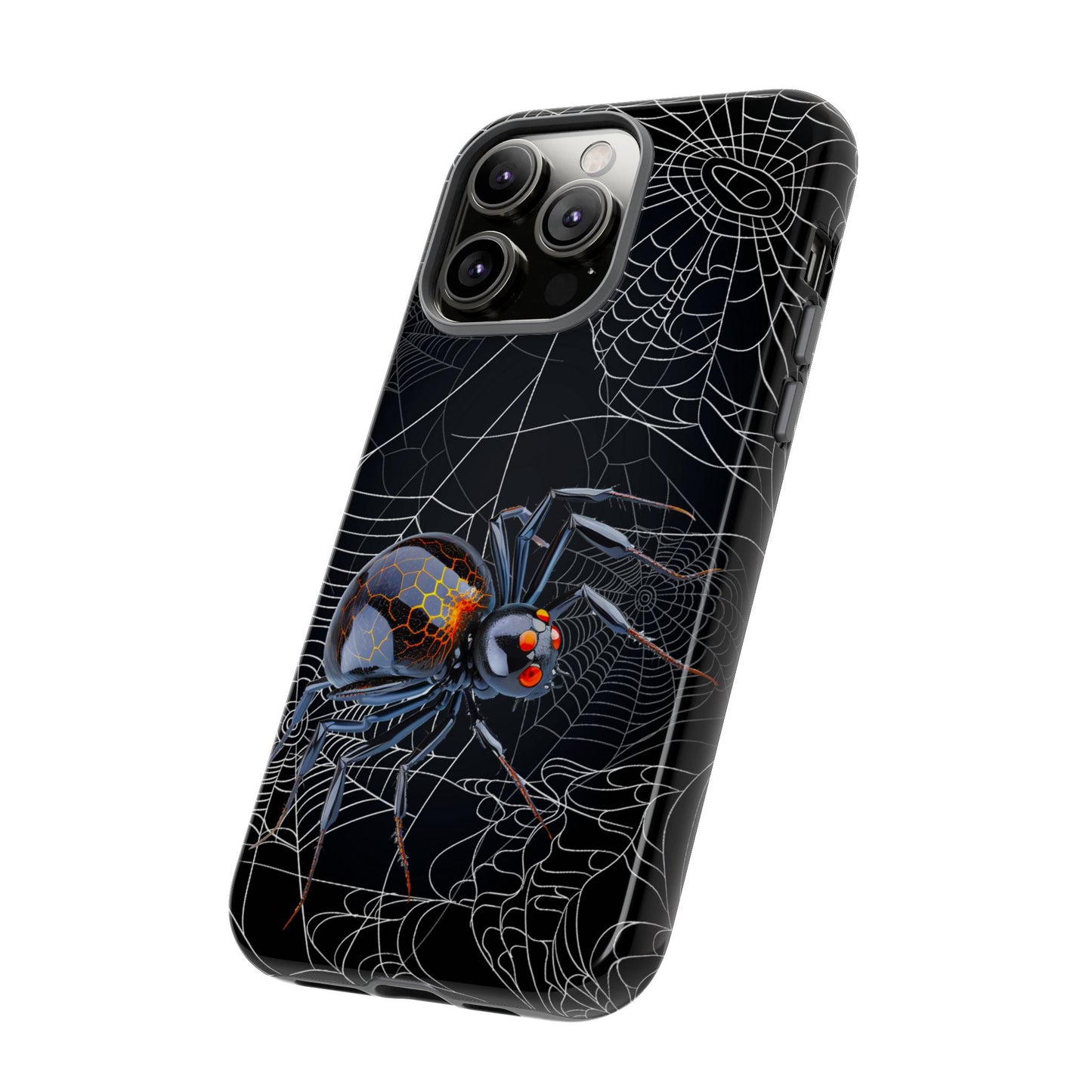 Spider Web Phone Case - Tough Cases for Halloween, Spooky Decor, Gift for Teens, Gothic Style, Unique Customizable Covers